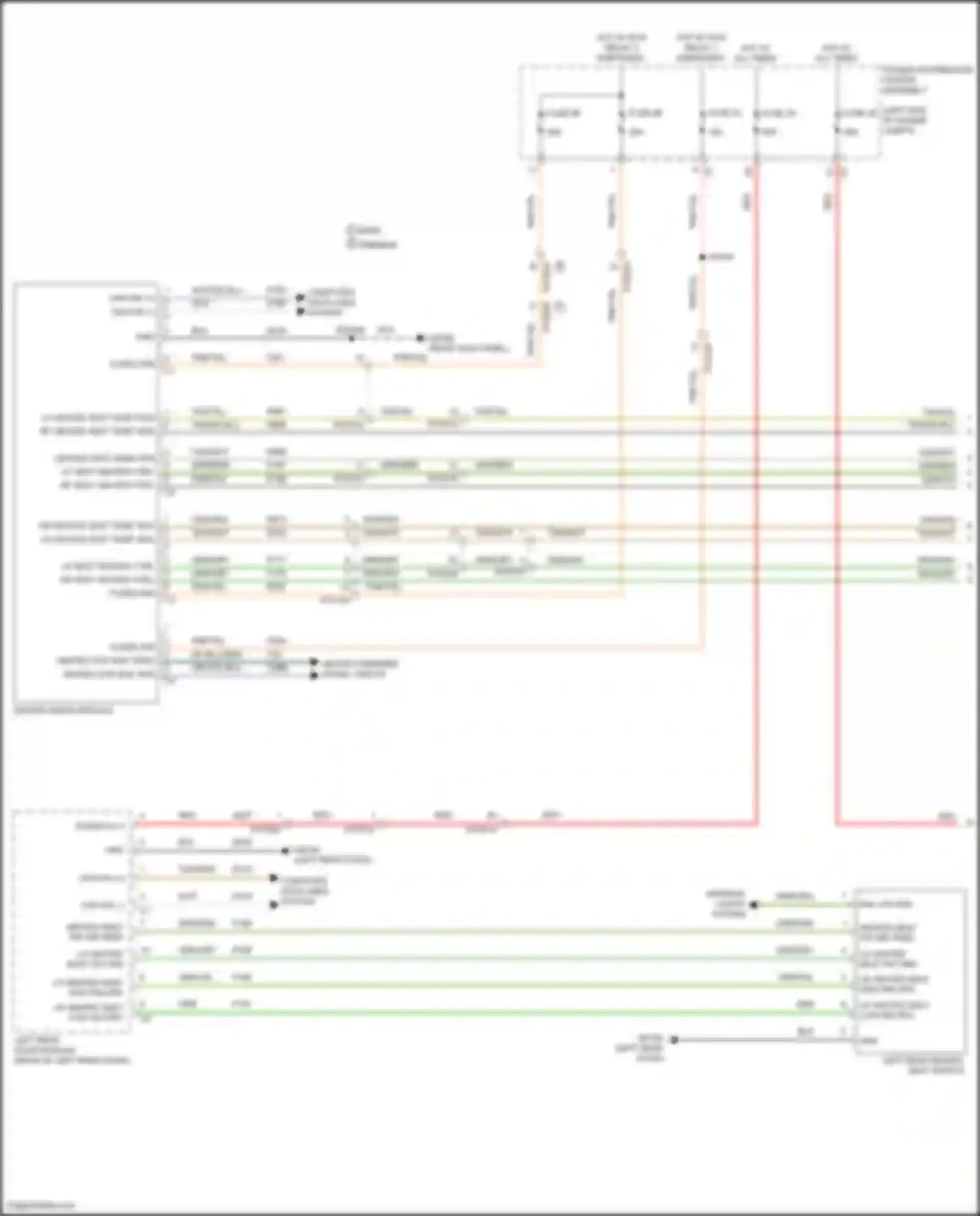 Wiring diagram hot w/ run relay 1 energized for Chrysler Pacifica RU (2016-2020) (3 of 6)