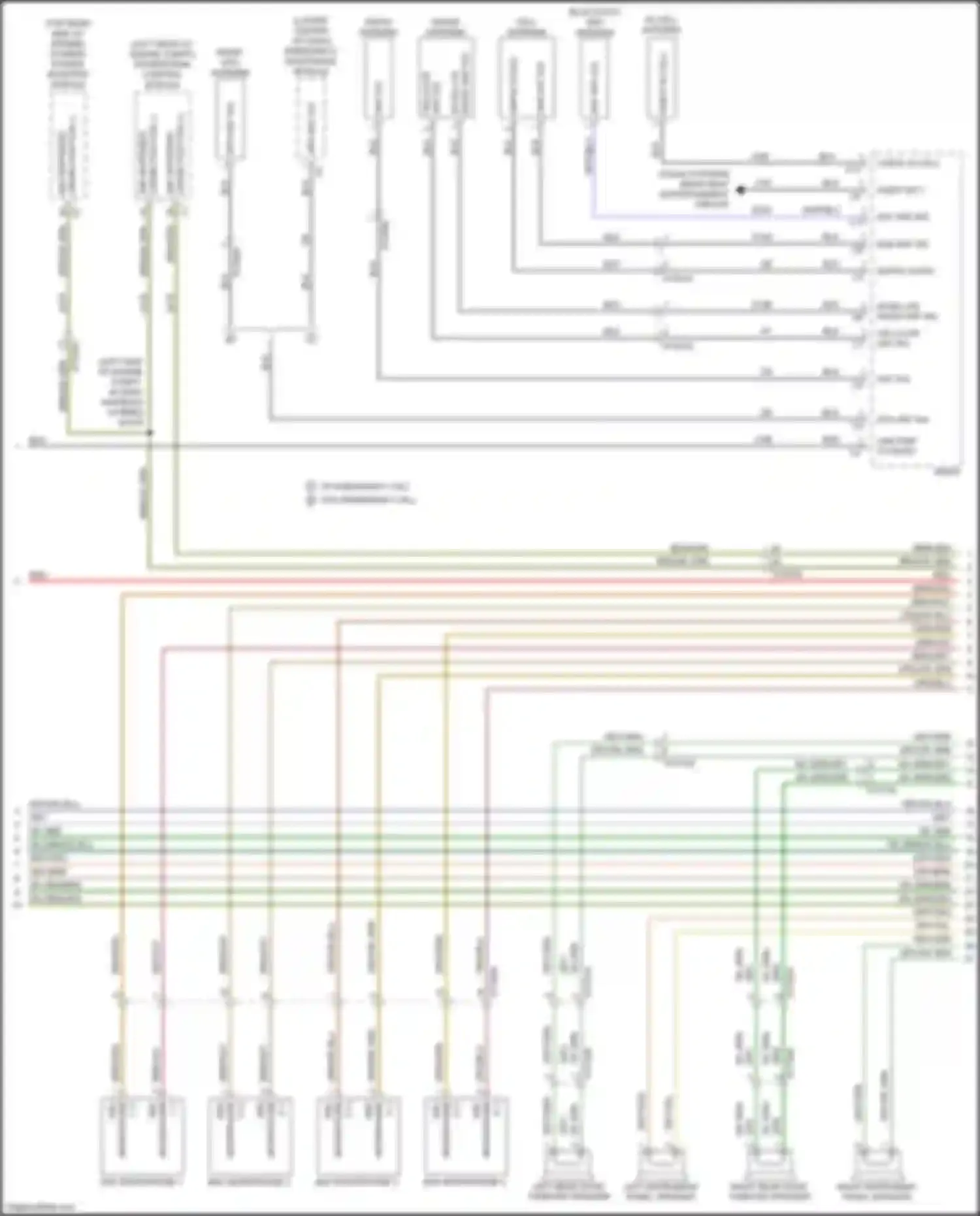 Wiring diagram left instrument panel speaker for Chrysler Pacifica RU (2016-2020) (3 of 5)