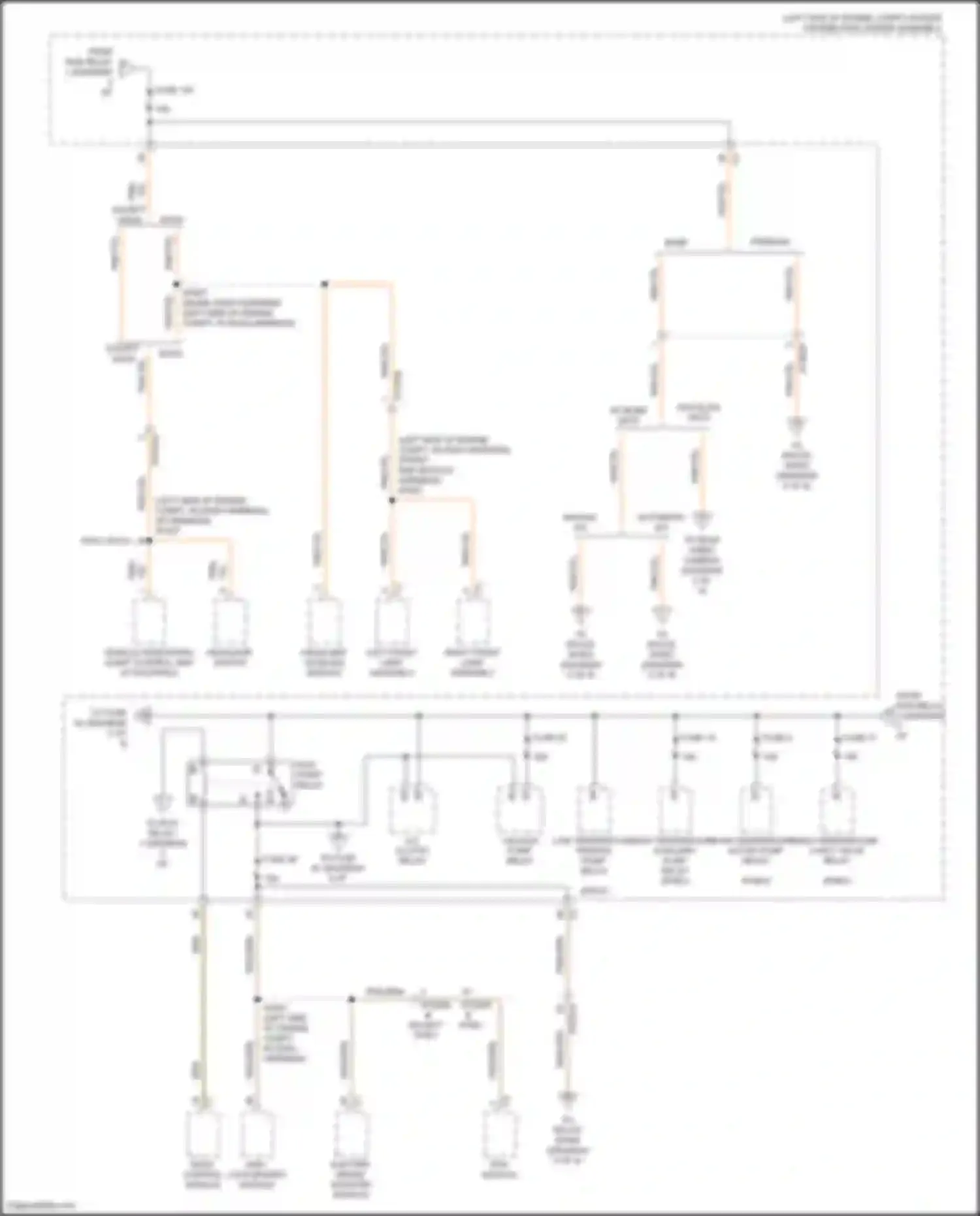 Wiring diagram low temperature active pump relay for Chrysler Pacifica RU (2016-2020) (1 of 2)