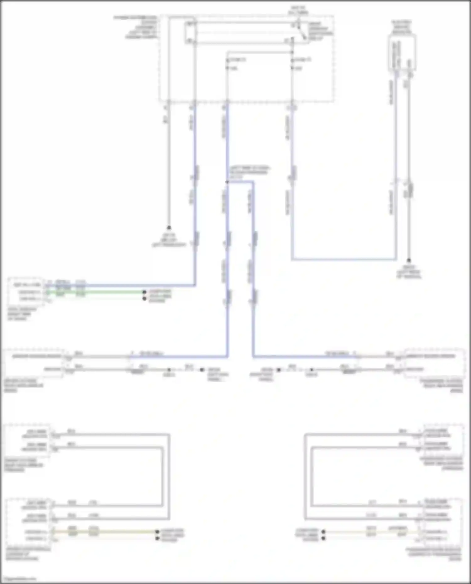 Wiring diagram pass mirr heater rtn for Chrysler Pacifica RU (2016-2020) (1 of 1)
