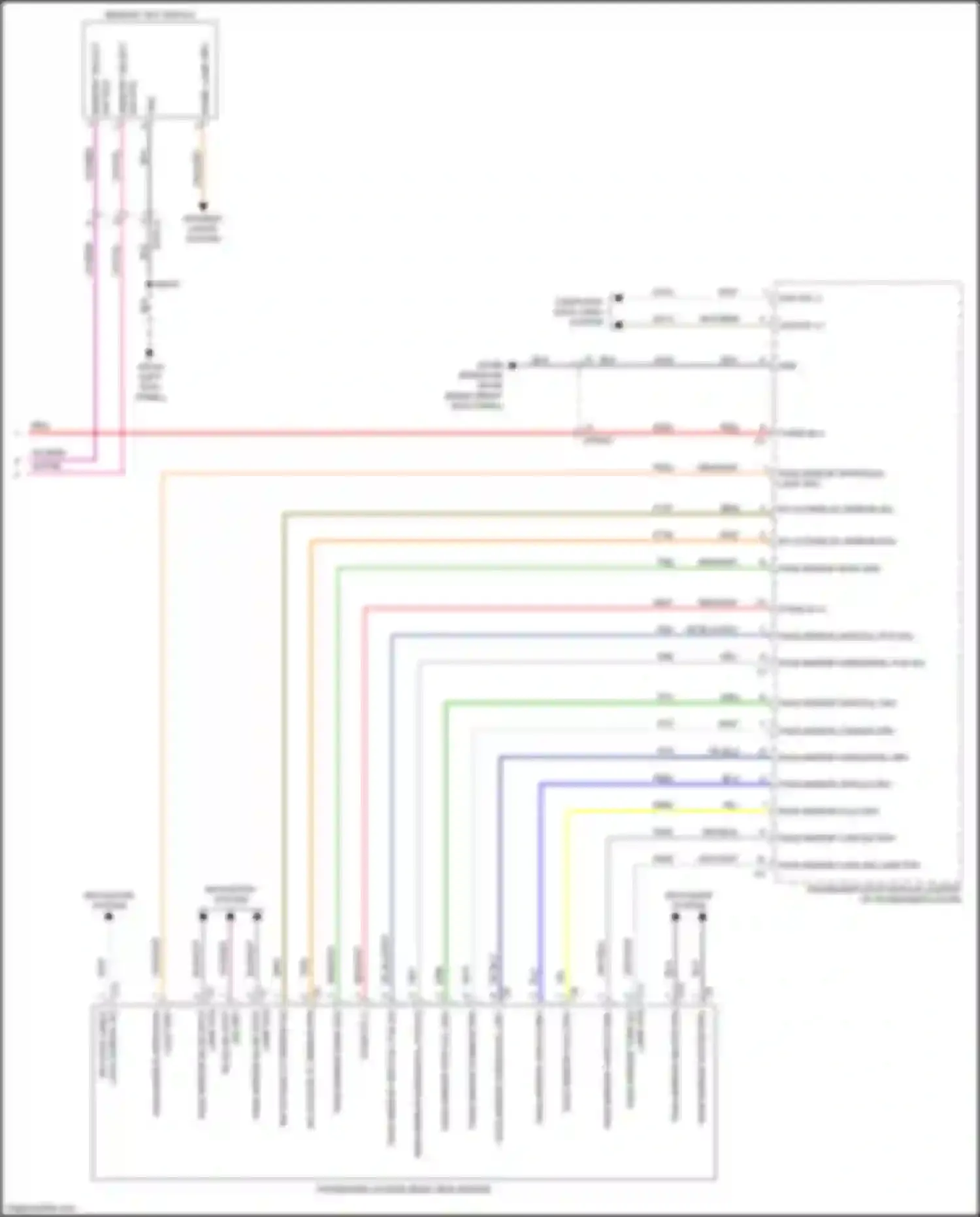 Wiring diagram pass mirror blind spot for Chrysler Pacifica RU (2016-2020) (1 of 2)