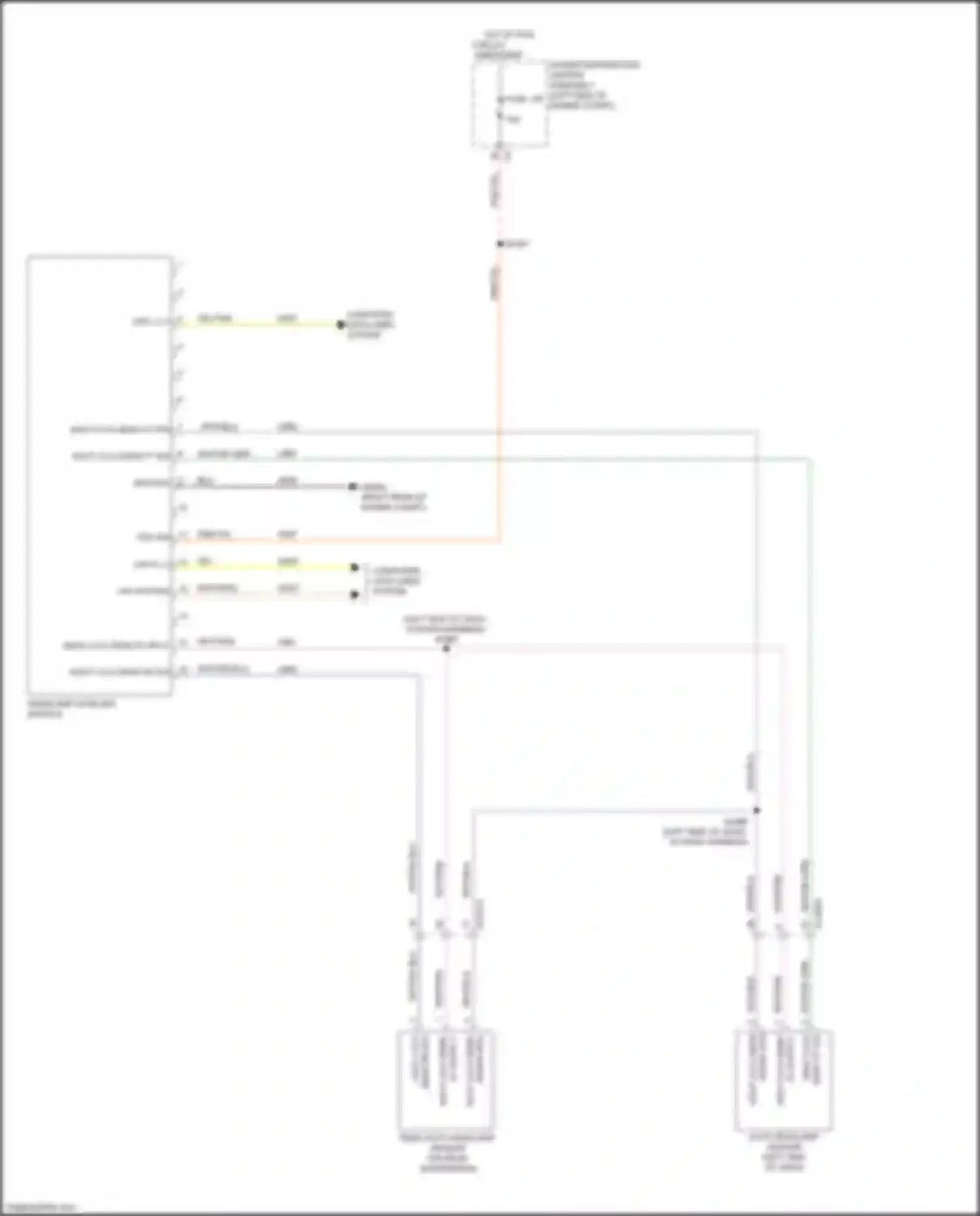 Wiring diagram rear auto headlamp sensor for Chrysler Pacifica RU (2016-2020) (1 of 1)