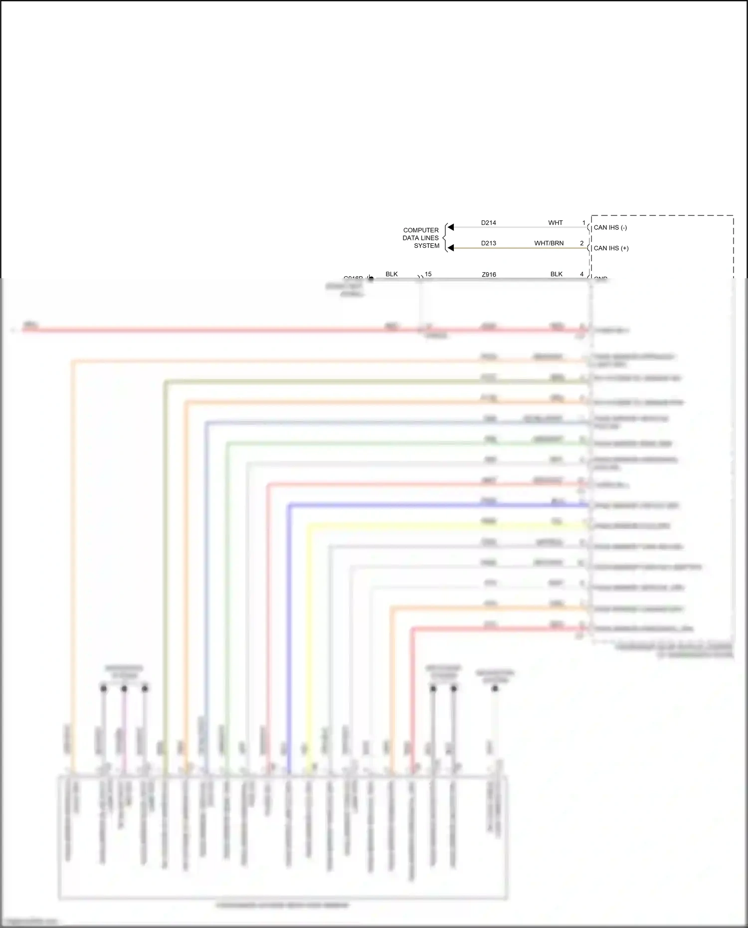 Chrysler Pacifica RU (2016-2020) rh coax cable a wiring diagram  (2 of 2)