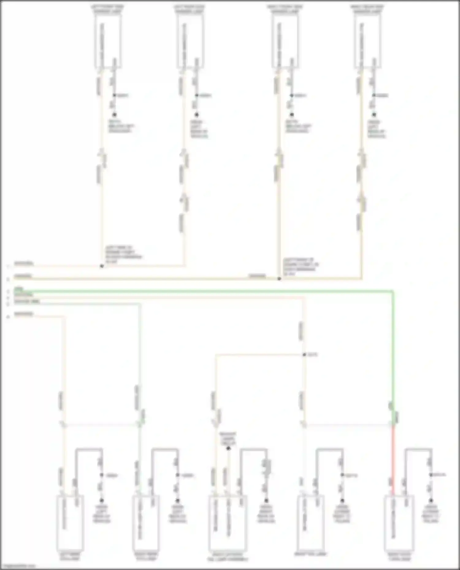 Wiring diagram right stop/ turn lamp for Chrysler Pacifica RU (2016-2020) (2 of 3)