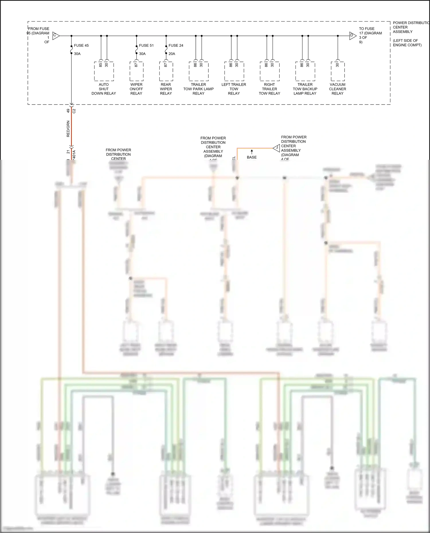 Chrysler Pacifica RU (2016-2020) vacuum cleaner relay wiring diagram  (3 of 3)