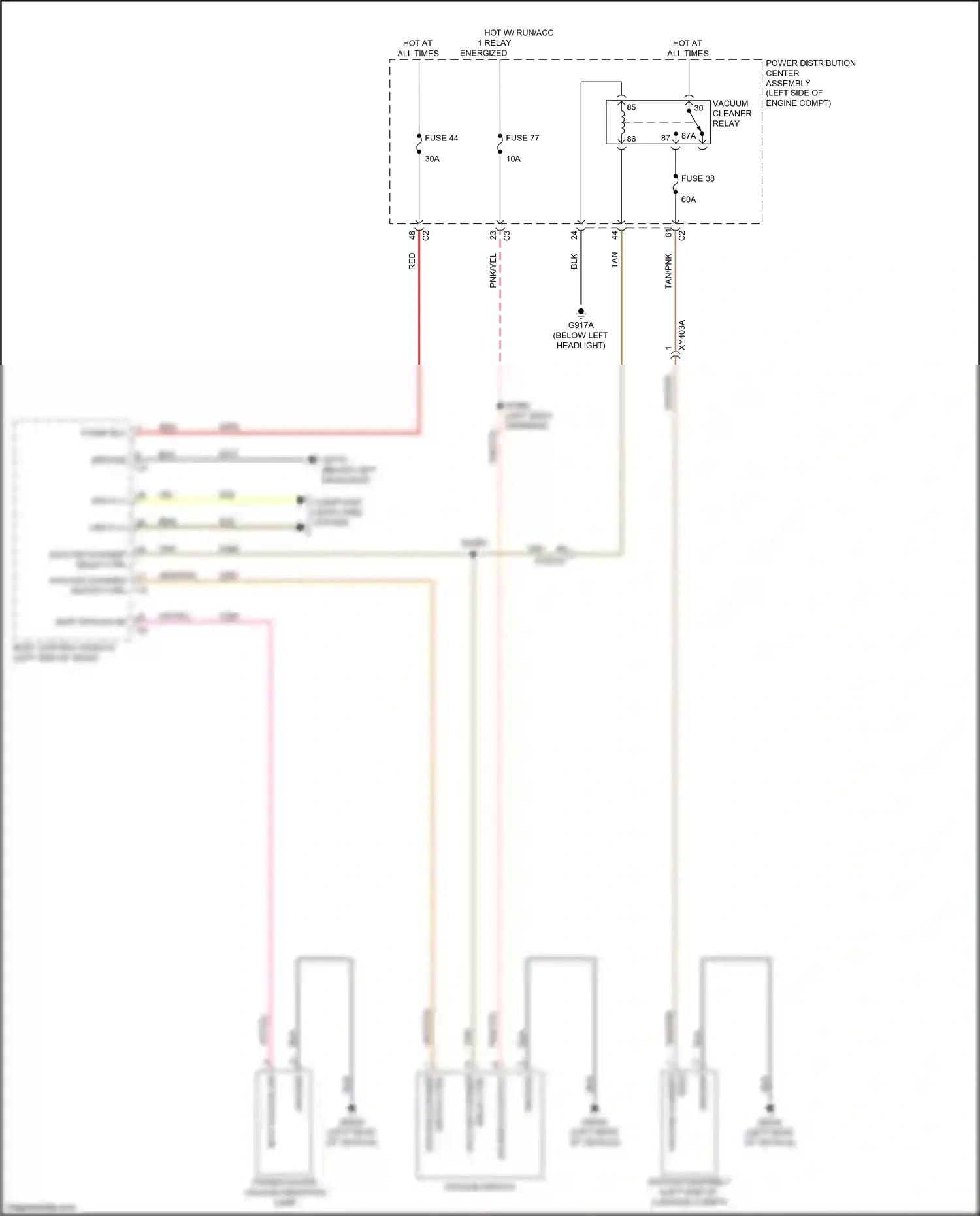 Chrysler Pacifica RU (2016-2020) vacuum switch wiring diagram  (1 of 3)