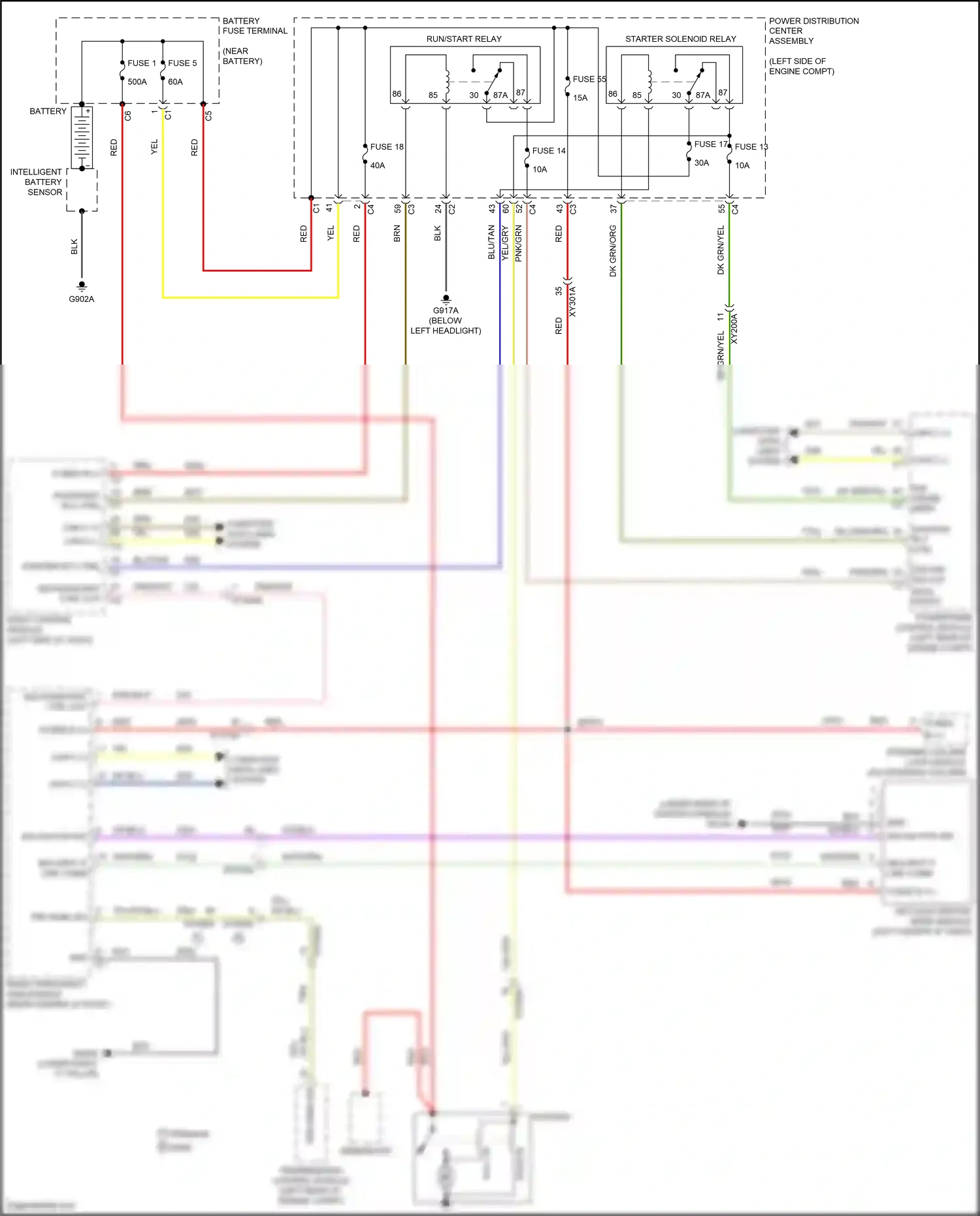 Chrysler Pacifica RU (2016-2020) vio/blu wiring diagram  (14 of 18)