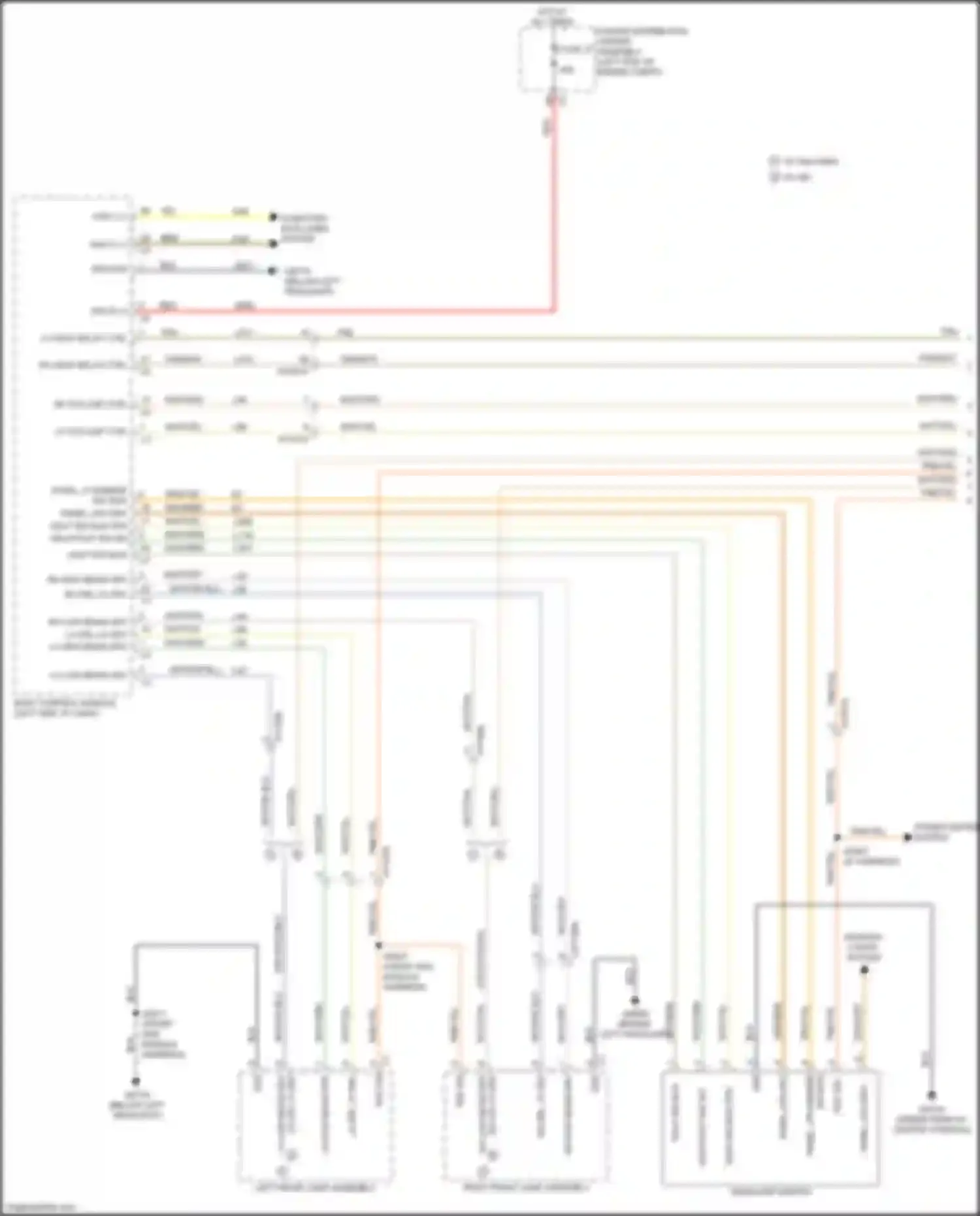 Wiring diagram w/ halogen w/ hid for Chrysler Pacifica RU (2016-2020) (1 of 1)
