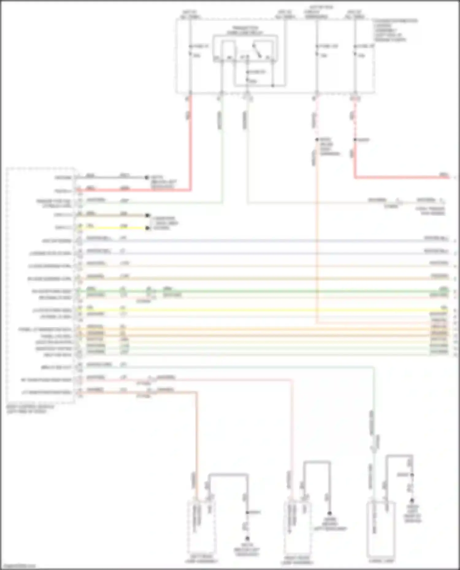 Wiring diagram yel for Chrysler Pacifica RU (2016-2020) (13 of 87)