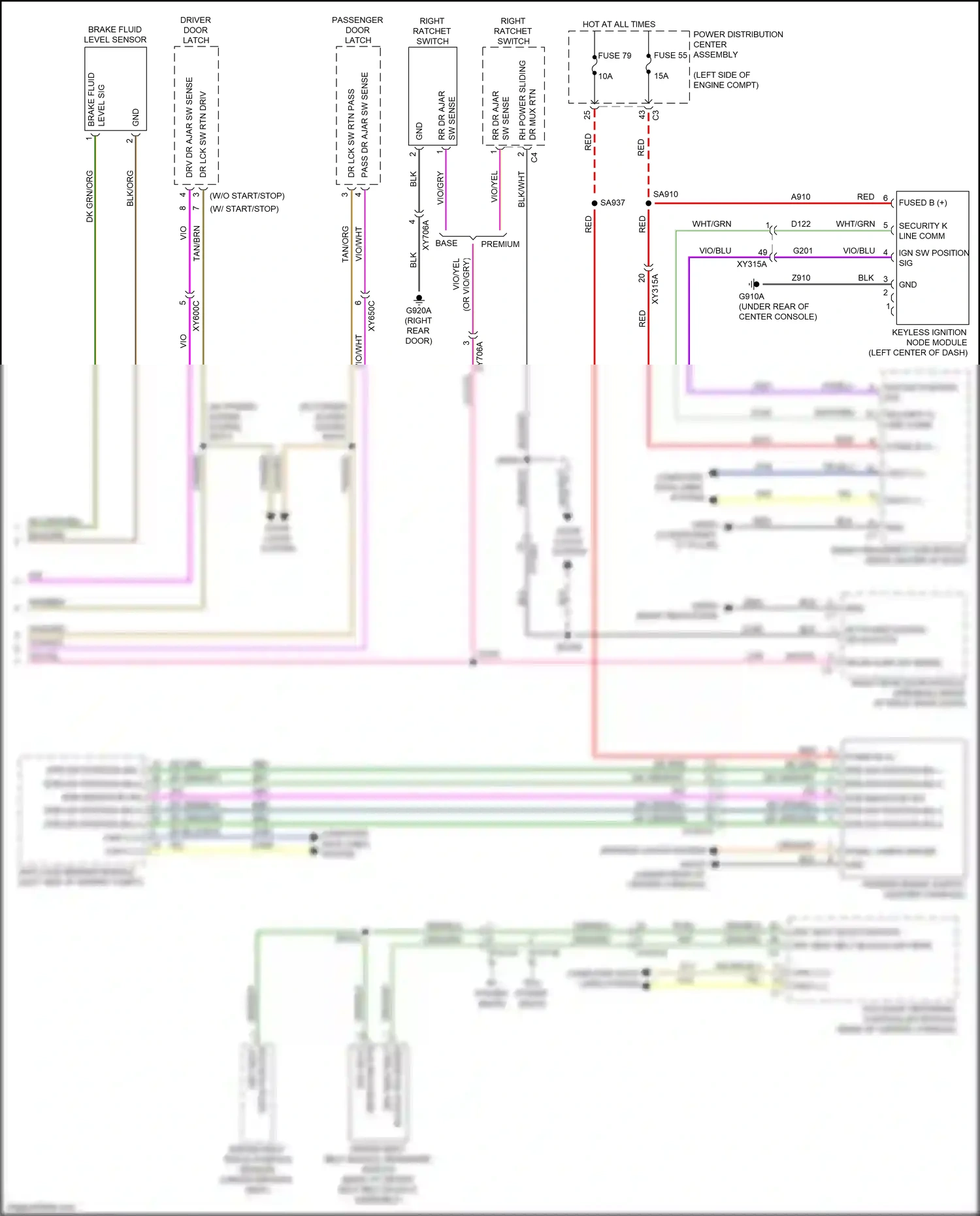 Chrysler Pacifica RU (2016-2020) yel/dk blu wiring diagram  (9 of 17)