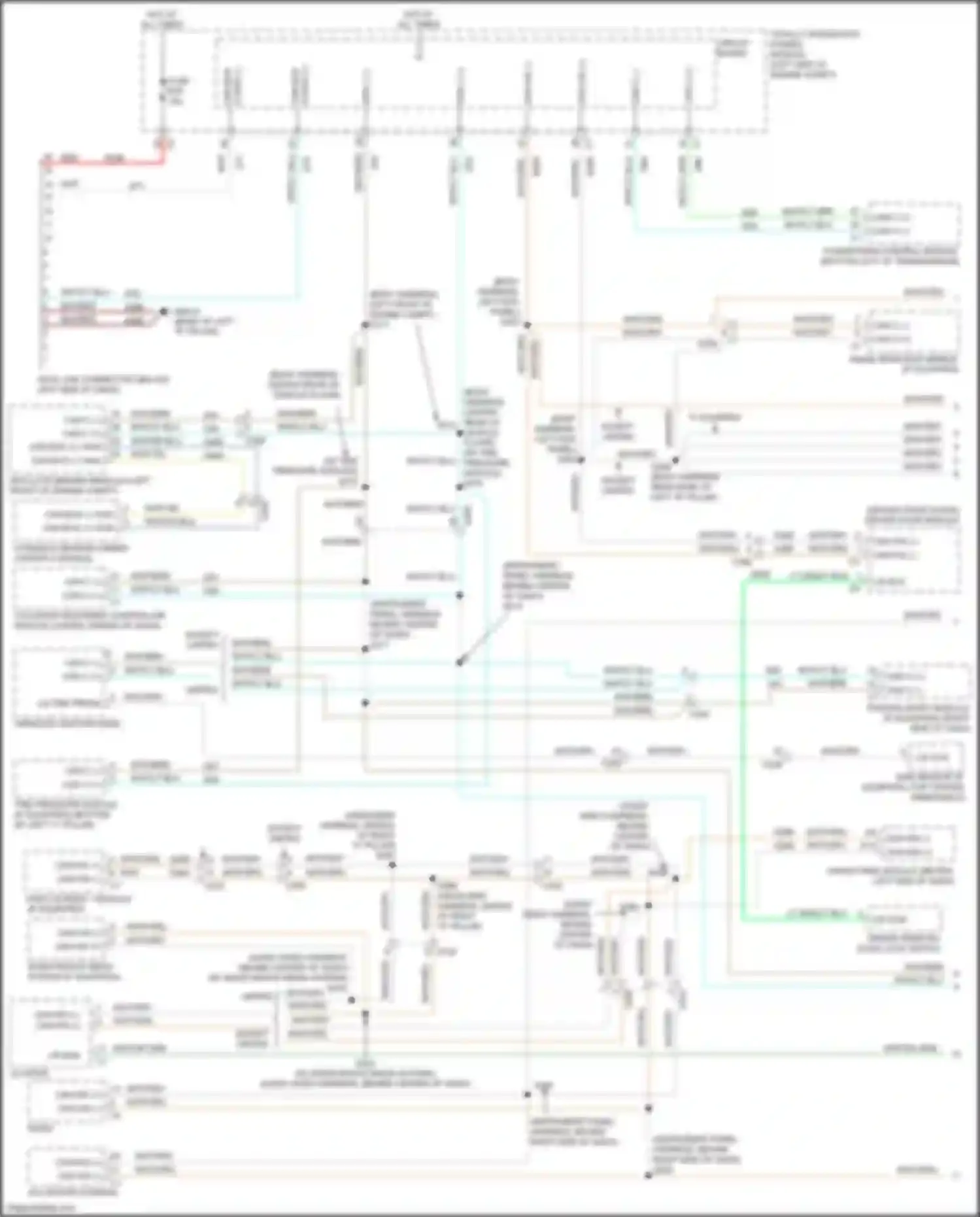 Town & Country Chrysler V facelift (2010-2016): Computer data lines circuit (1 of 2)
