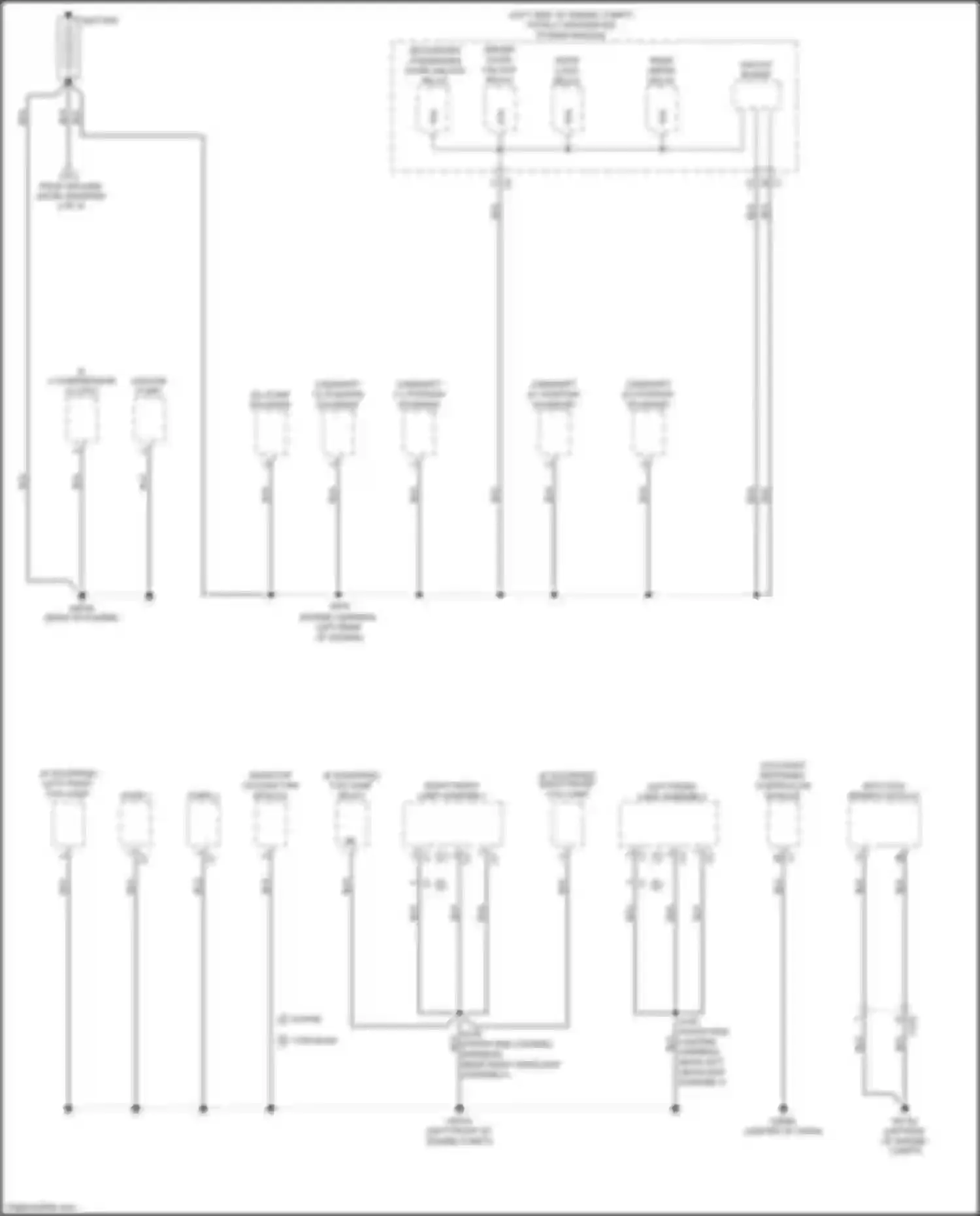 Town & Country Chrysler V facelift (2010-2016): Ground distribution circuit (1 of 4)
