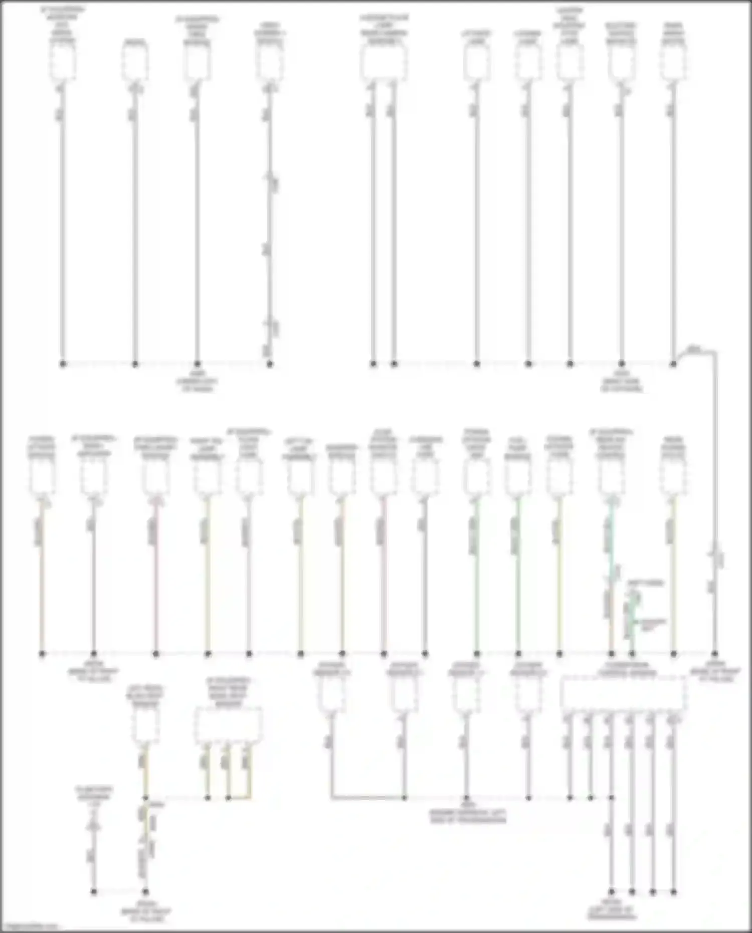 Town & Country Chrysler V facelift (2010-2016): Ground distribution circuit (3 of 4)