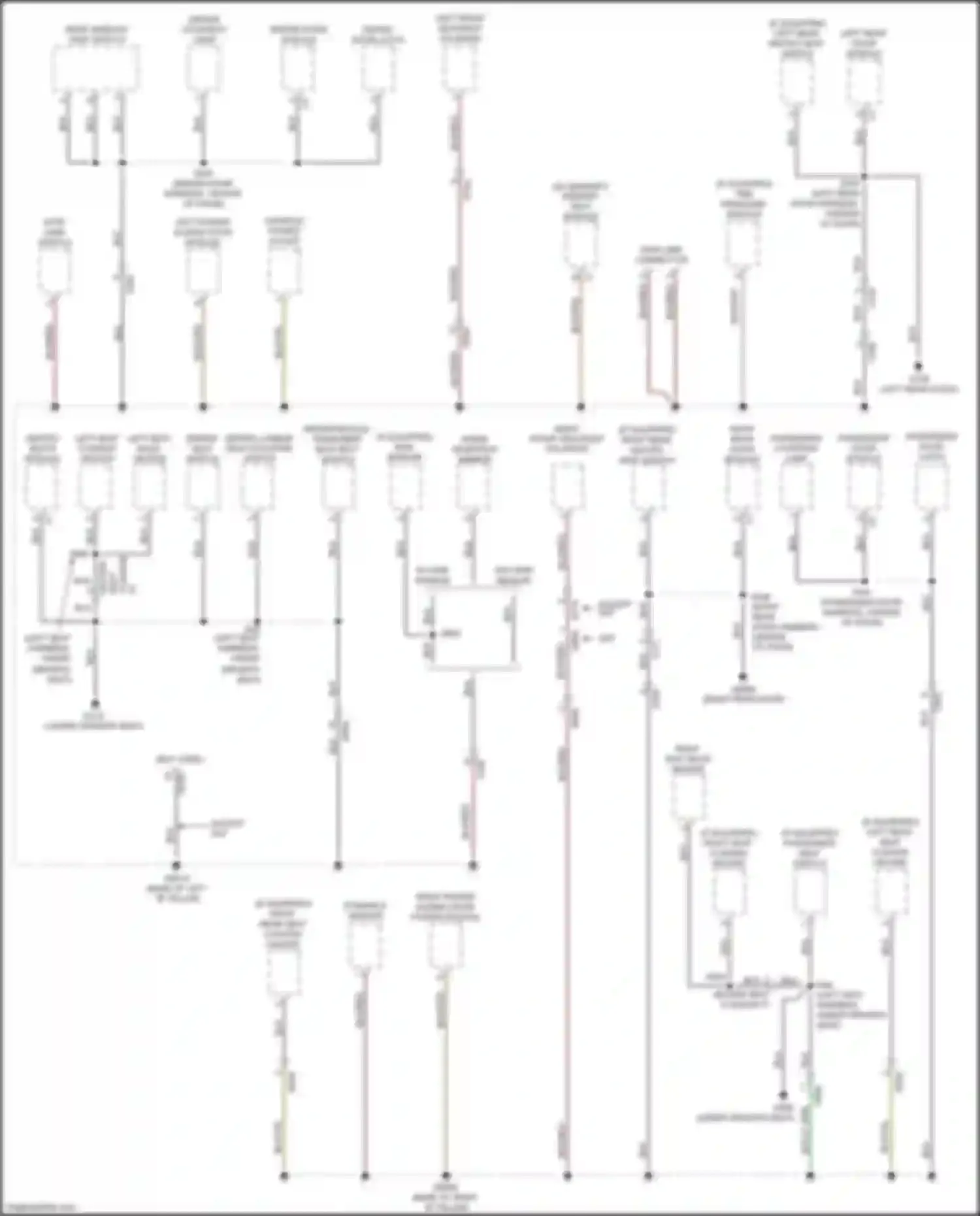 Town & Country Chrysler V facelift (2010-2016): Ground distribution circuit (4 of 4)