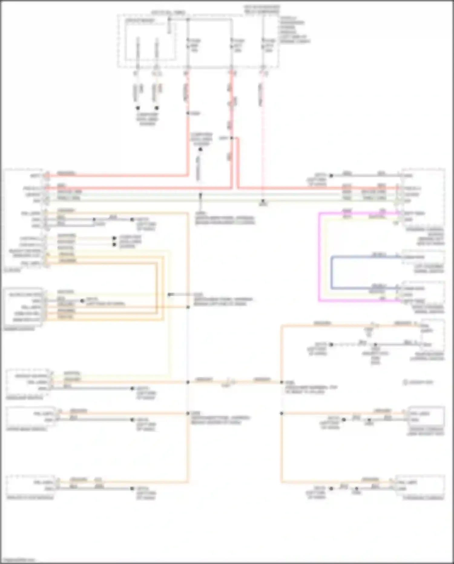 Town & Country Chrysler V facelift (2010-2016): Instrument illumination circuit