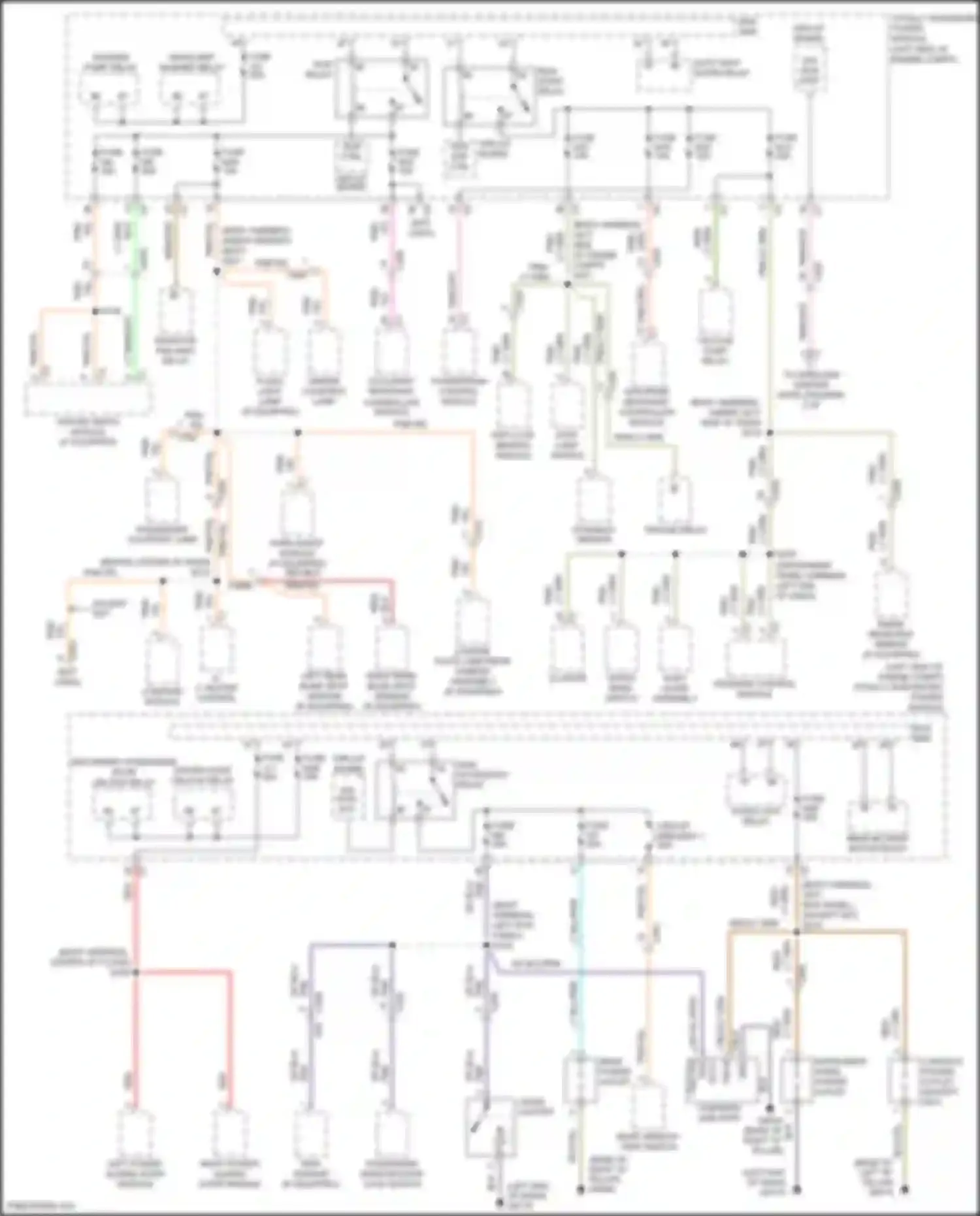 Town & Country Chrysler V facelift (2010-2016): Power distribution circuit (3 of 3)