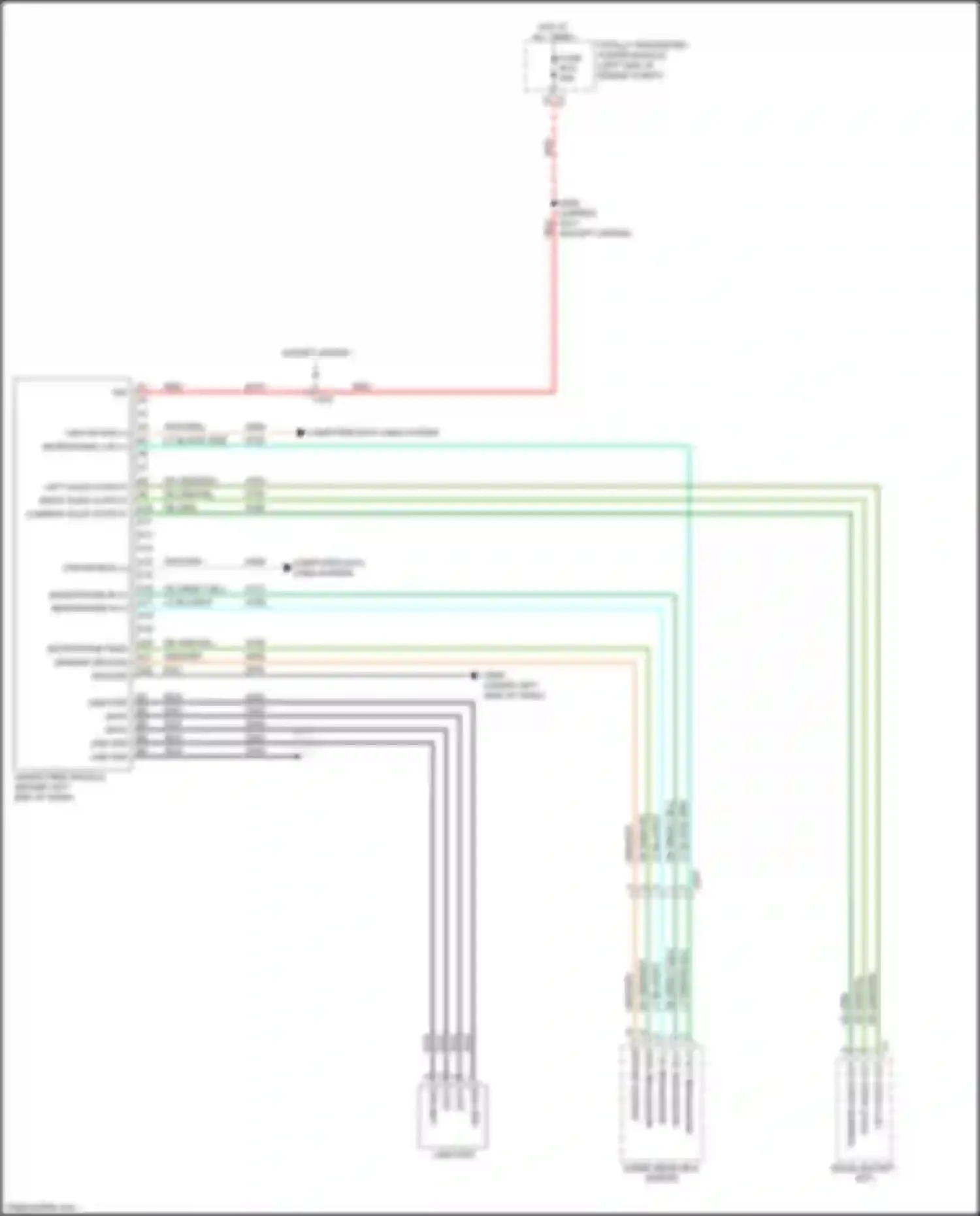 Town & Country Chrysler V facelift (2010-2016): Hands free module circuit