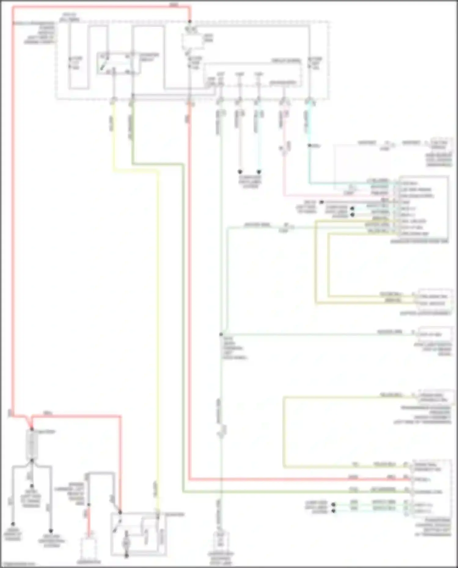 Town & Country Chrysler V facelift (2010-2016): Starting circuit