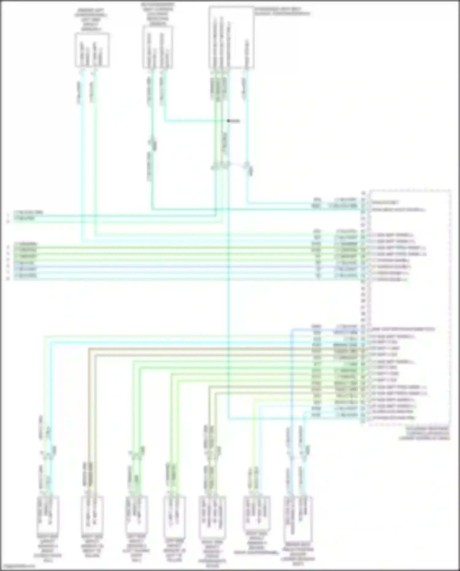 Town & Country Chrysler V facelift (2010-2016): Supplemental restraints circuit (3 of 3)