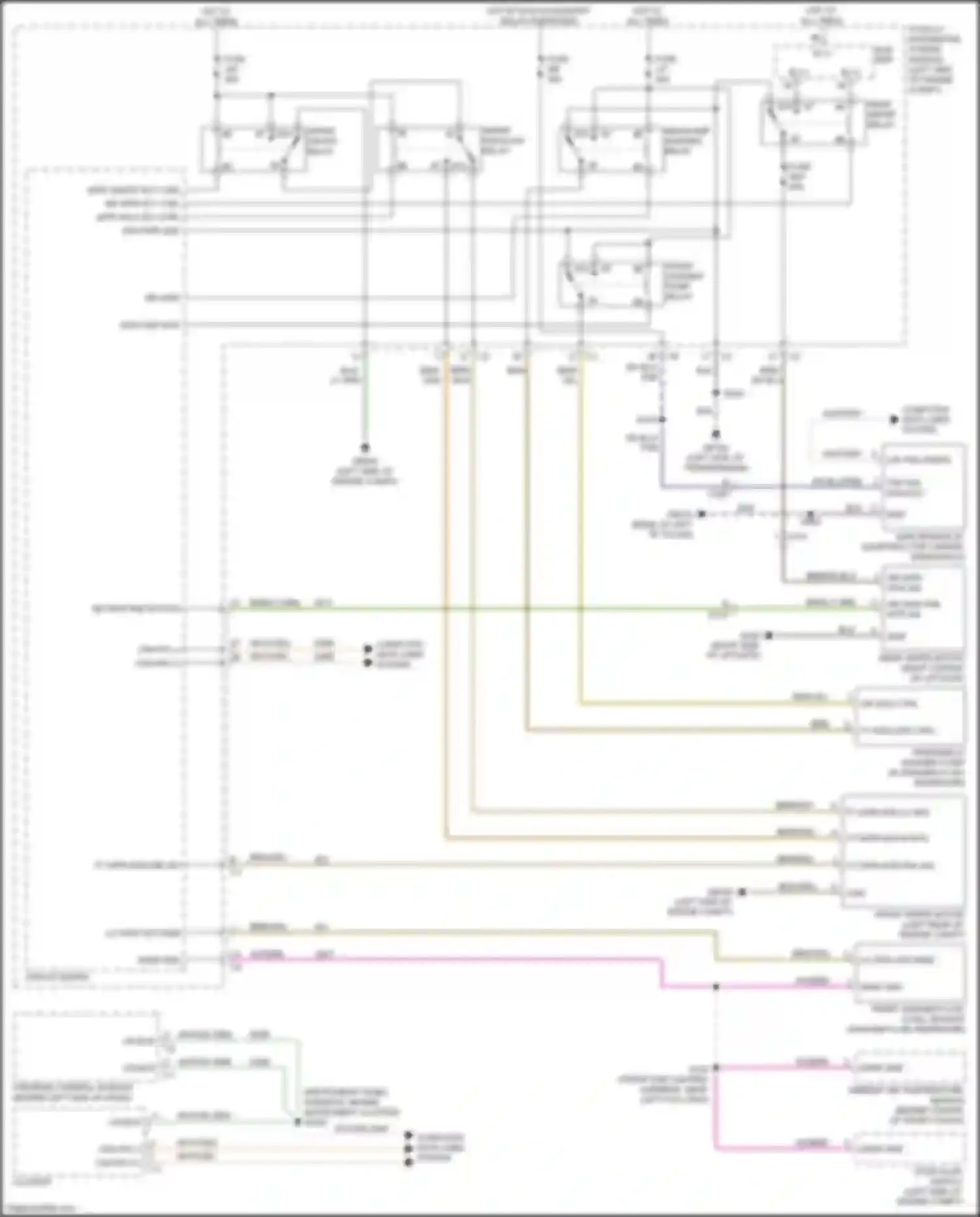 Town & Country Chrysler V facelift (2010-2016): Wiper/washer circuit