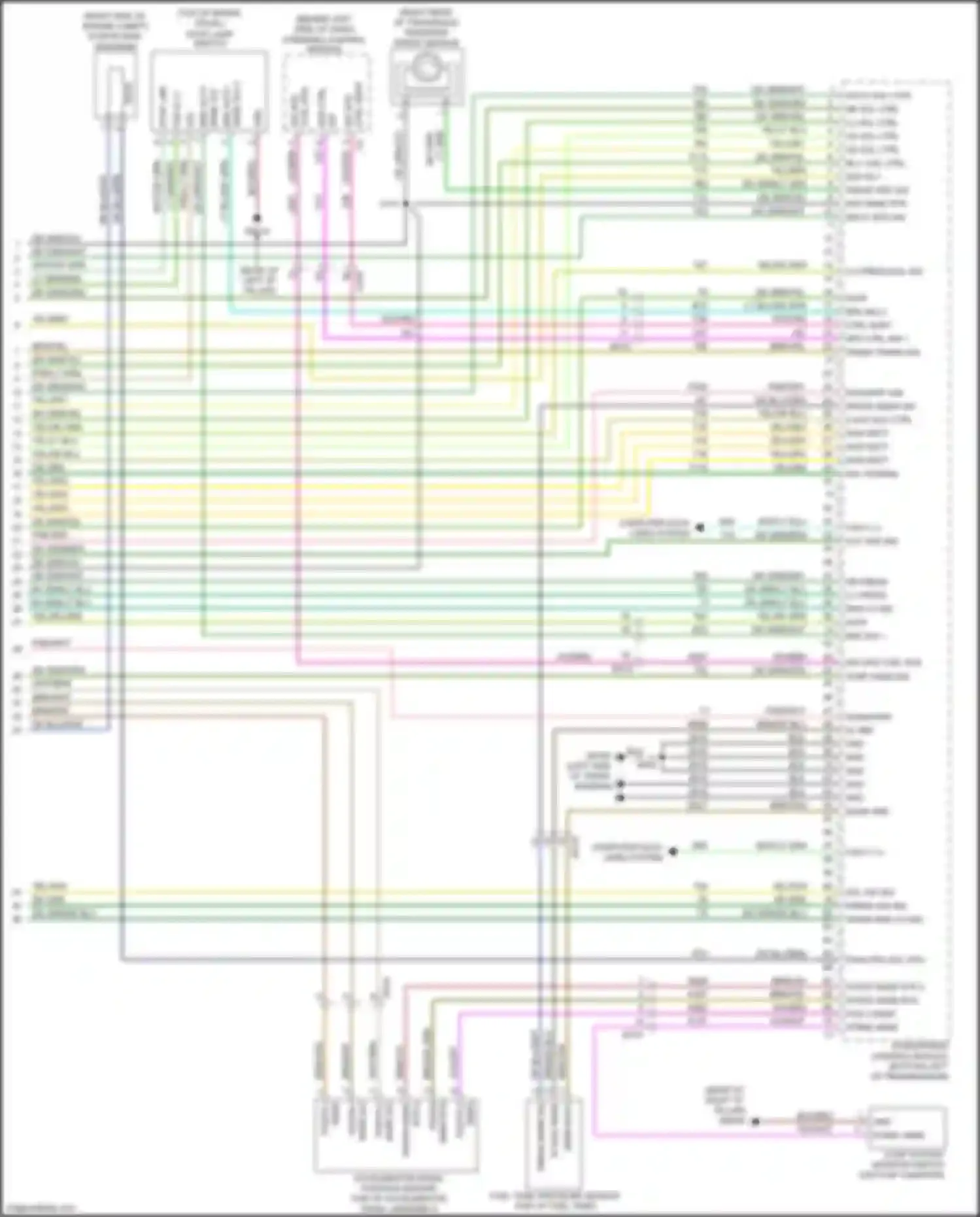 Wiring diagram accelerator pedal position sensor for Chrysler Town & Country V facelift (2010-2016) (2 of 2)