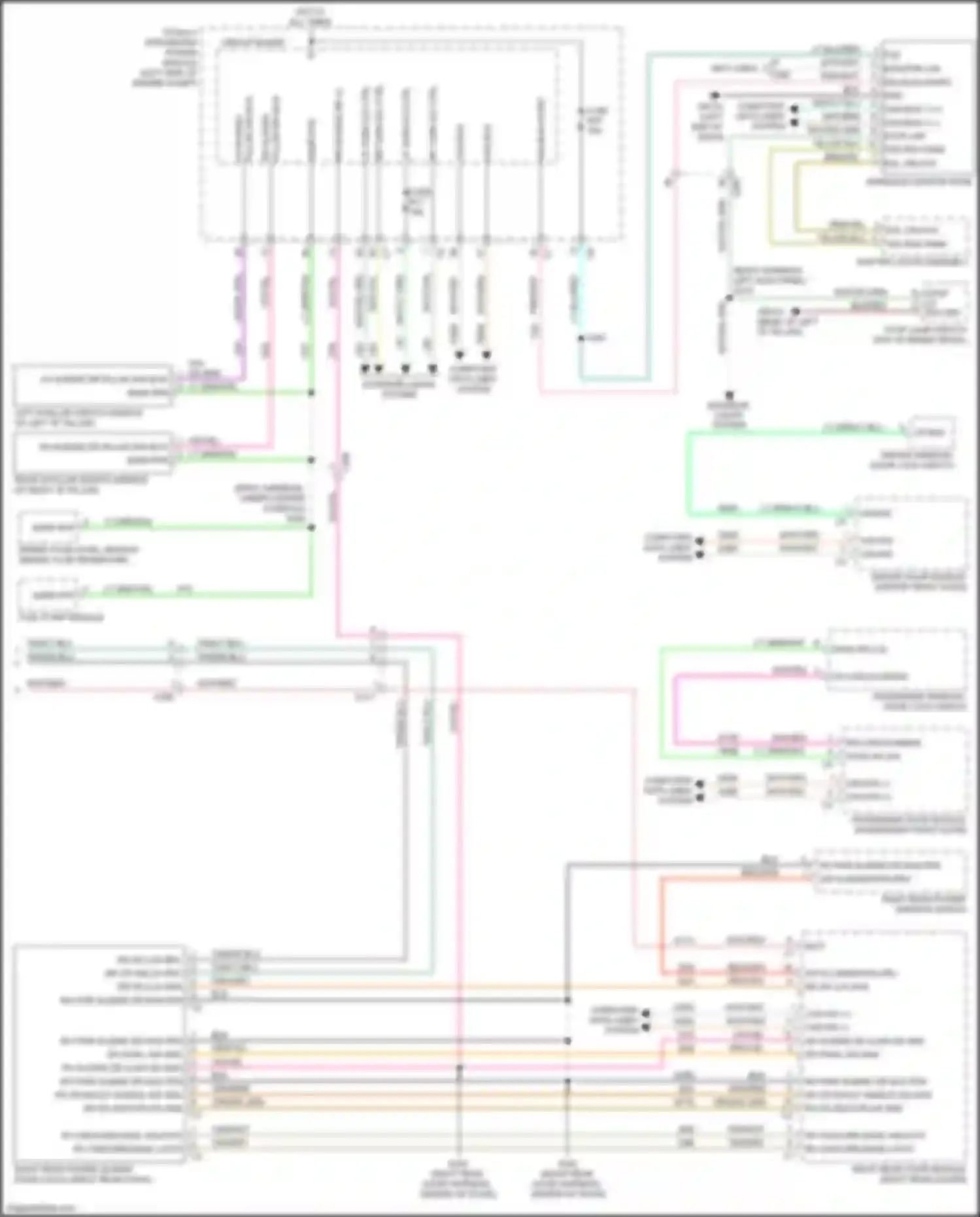 Wiring diagram computer data lines system for Chrysler Town & Country V facelift (2010-2016) (54 of 58)