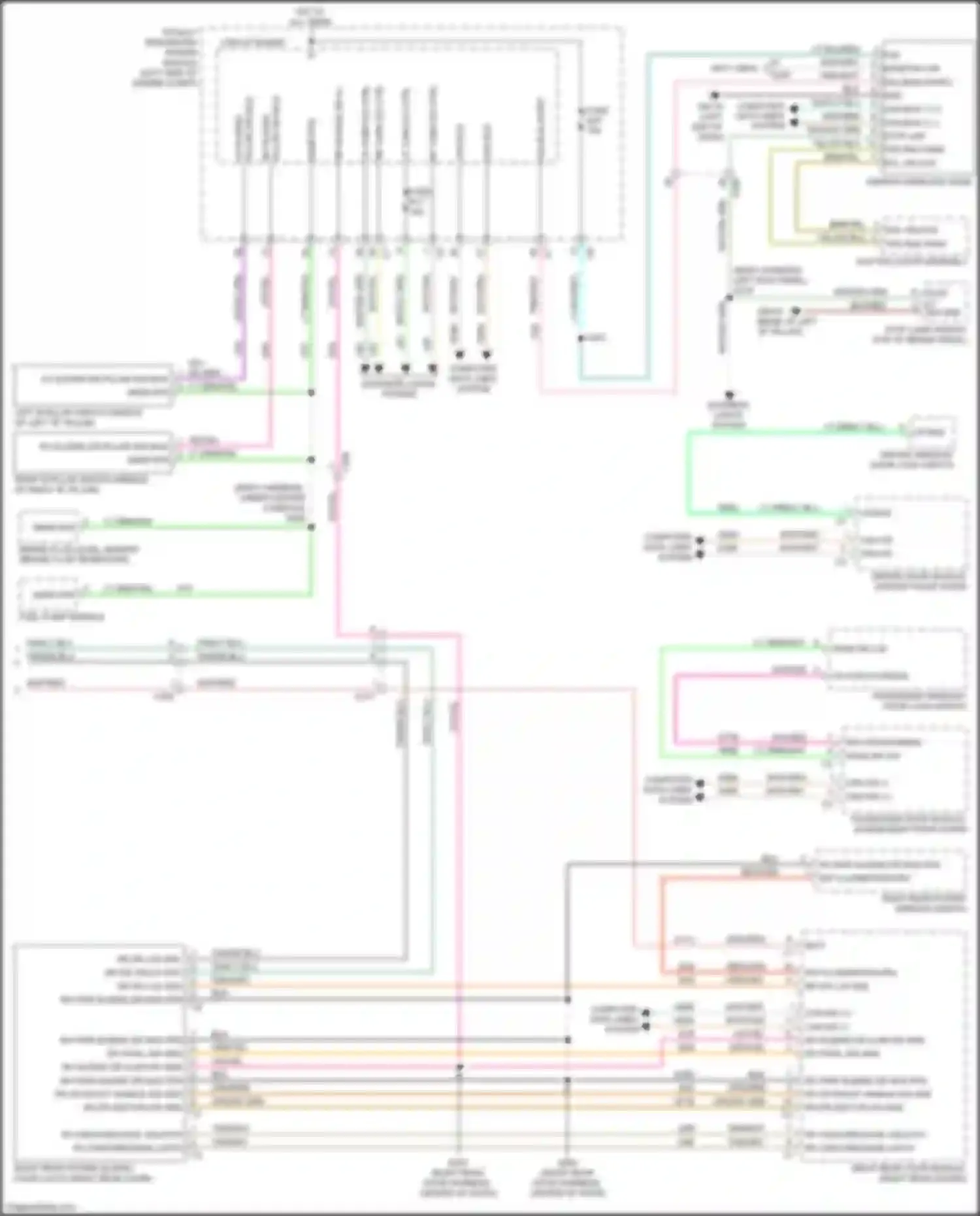 Wiring diagram ignition wireless node for Chrysler Town & Country V facelift (2010-2016) (1 of 3)