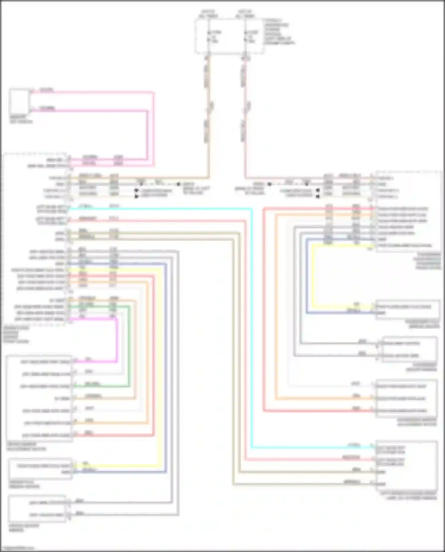 Wiring diagram left blnd spt dtctn ind sig for Chrysler Town & Country V facelift (2010-2016) (1 of 1)
