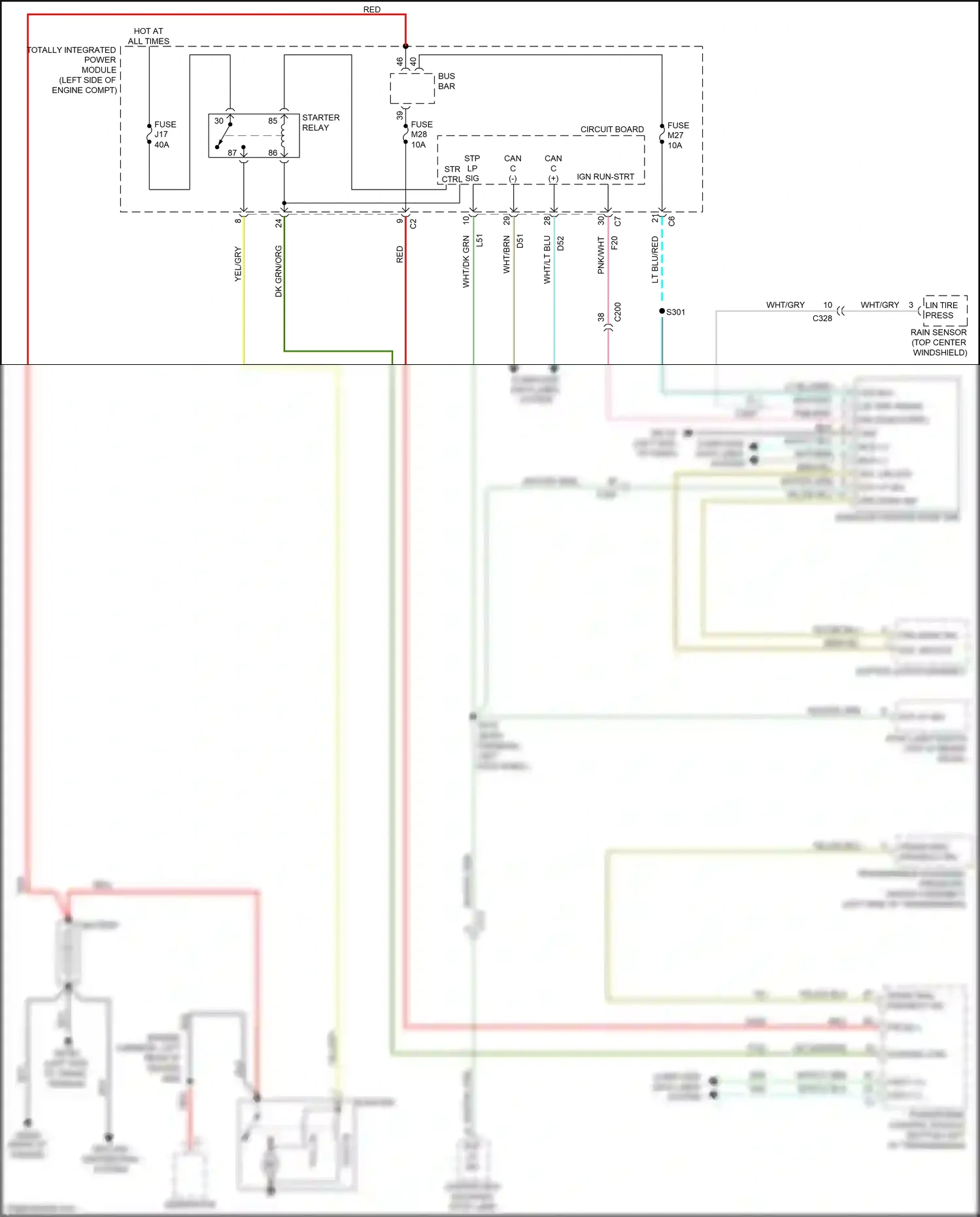 Wiring diagram pull- in for Chrysler Town & Country V facelift (2010-2016) (1 of 1)