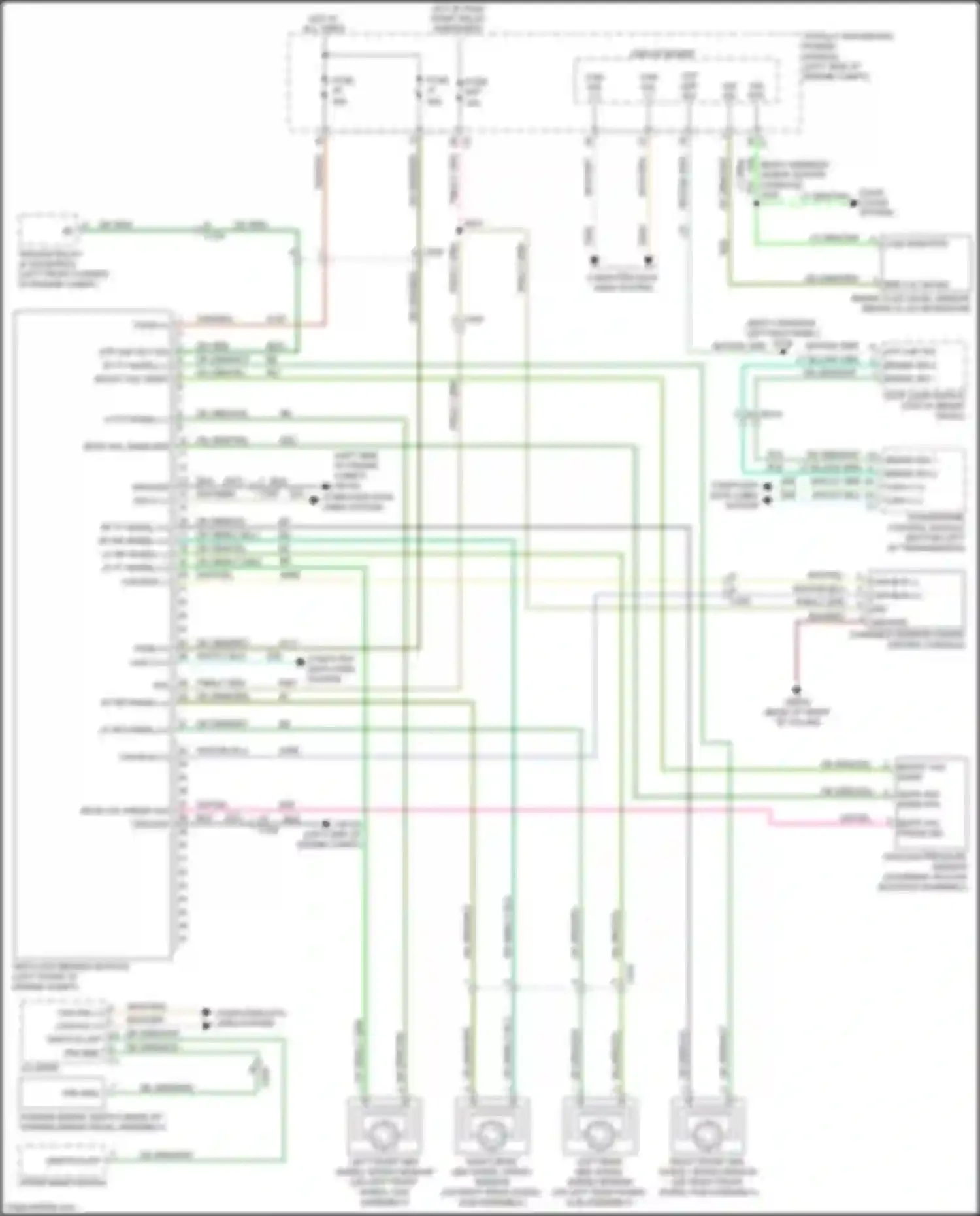 Wiring diagram right front abs wheel speed sensor for Chrysler Town & Country V facelift (2010-2016) (1 of 1)