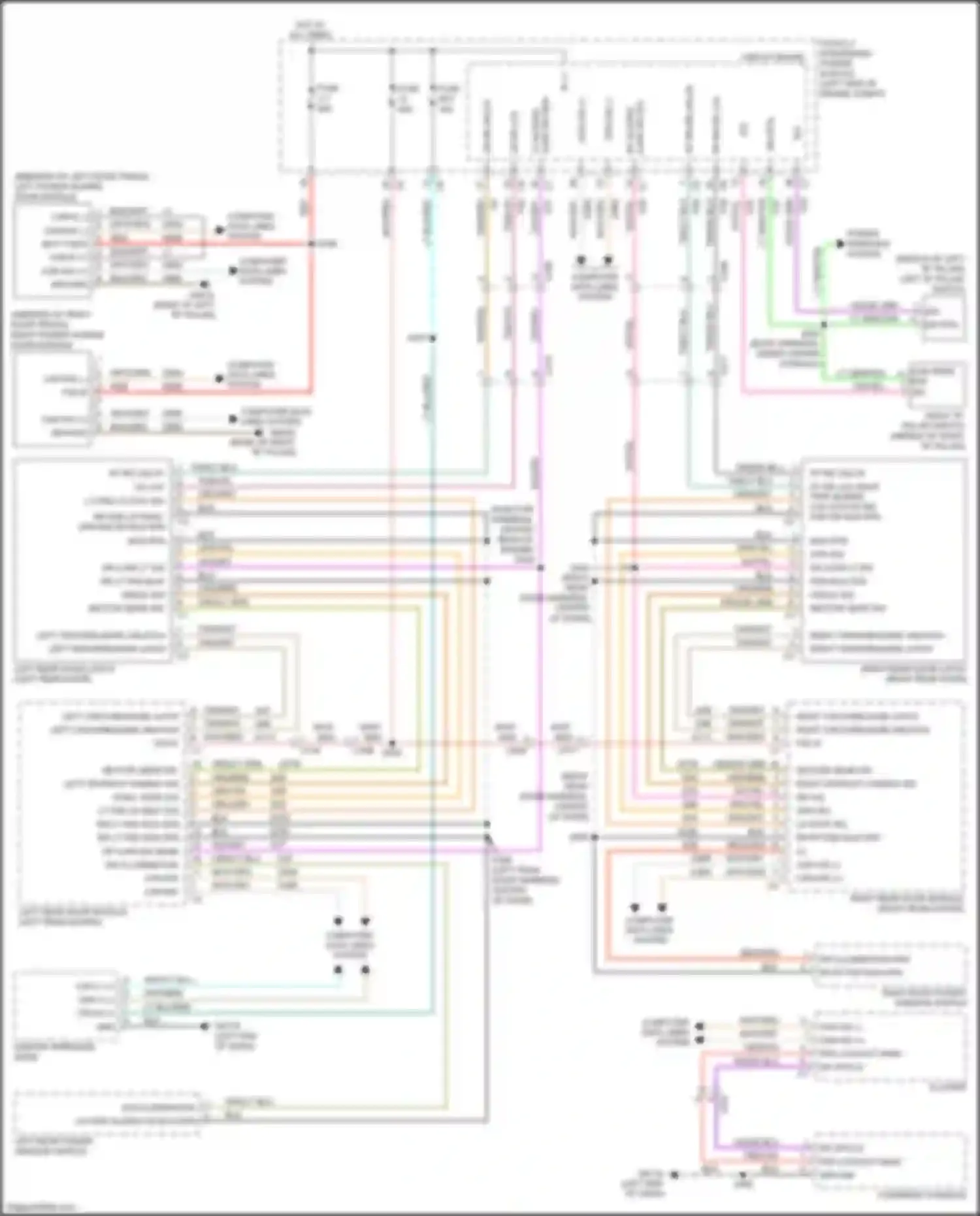 Wiring diagram rt rr ulk right pwr sliding lck status sig psd dr mux rtn for Chrysler Town & Country V facelift (2010-2016) (1 of 1)