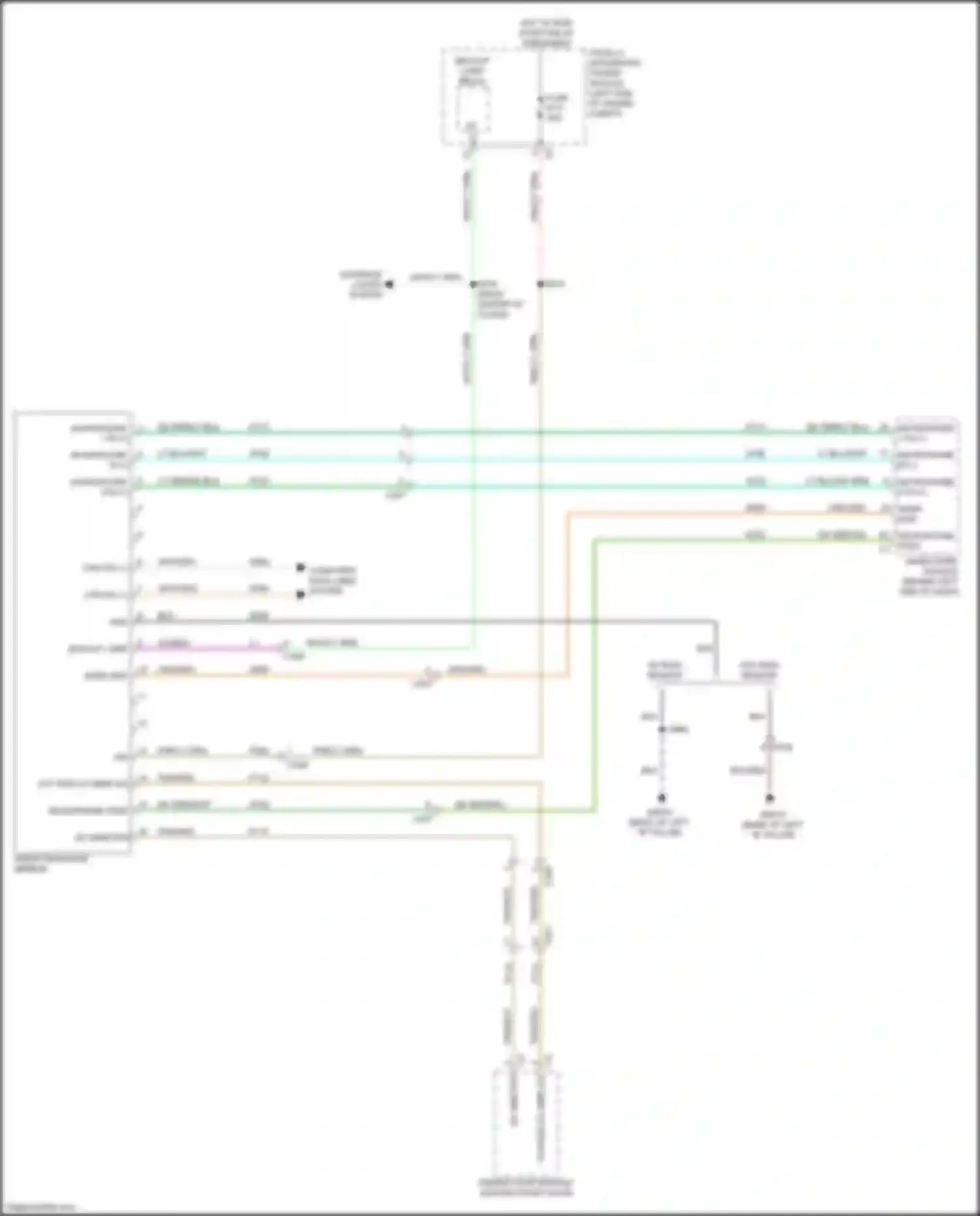 Wiring diagram w/ rain sensor for Chrysler Town & Country V facelift (2010-2016) (1 of 2)