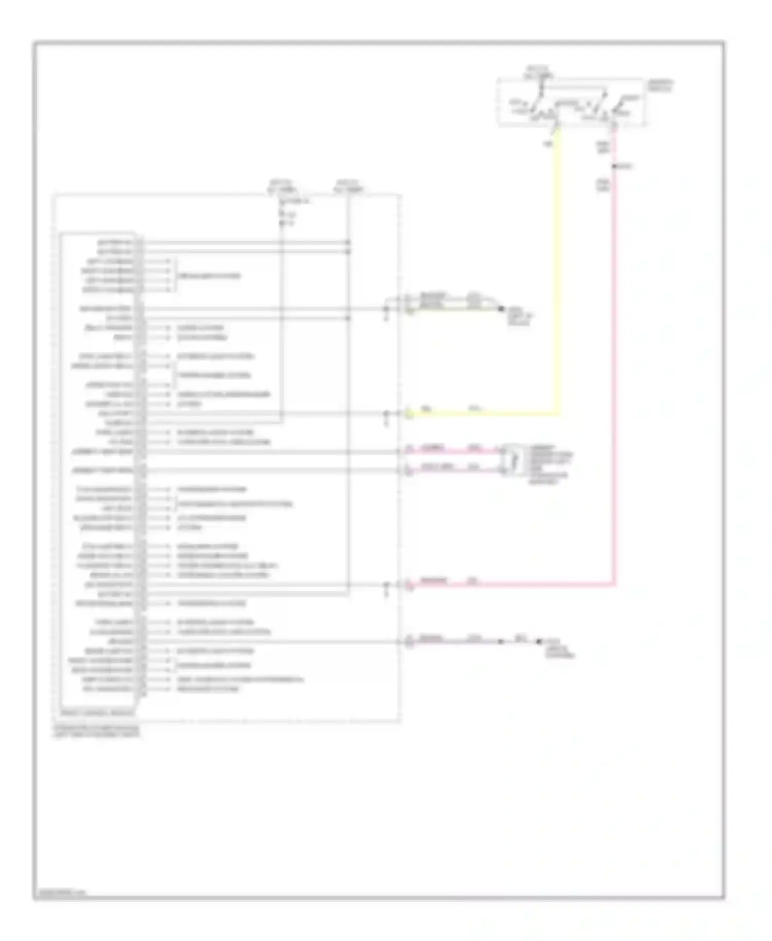 Voyager Chrysler IV (2000-2004): Body computer circuits, front control module