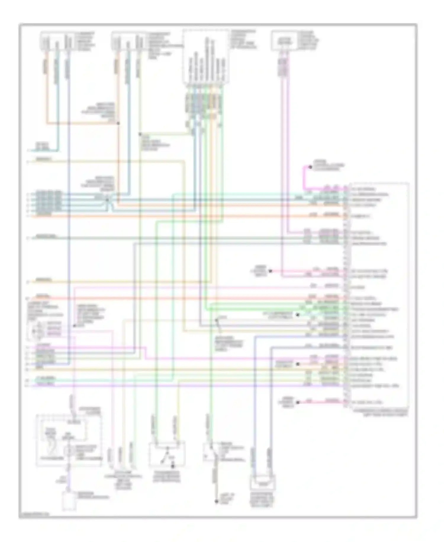 Voyager Chrysler IV (2000-2004): Wiring diagram engine performance 3.3l flex fuels (3 of 3)