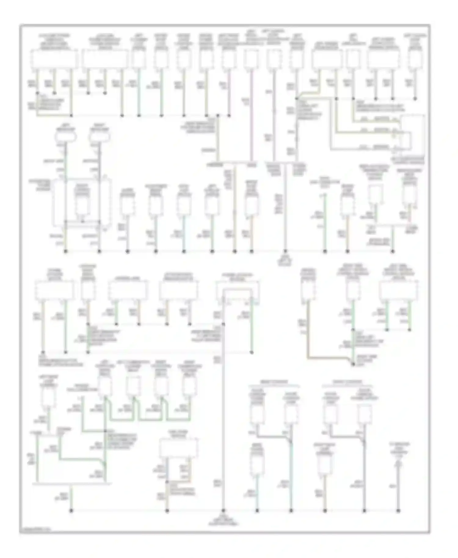 Voyager Chrysler IV (2000-2004): Ground distribution circuit (2 of 3)
