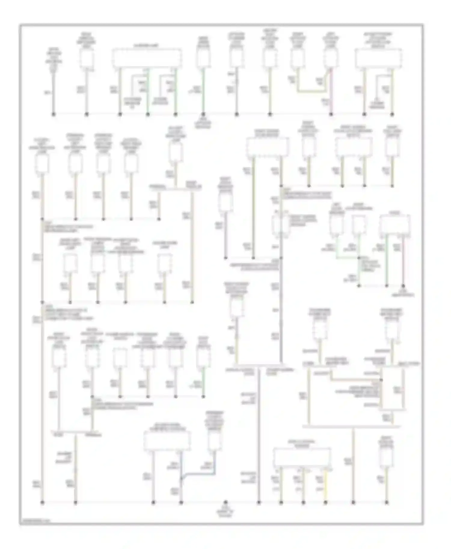 Voyager Chrysler IV (2000-2004): Ground distribution circuit (3 of 3)