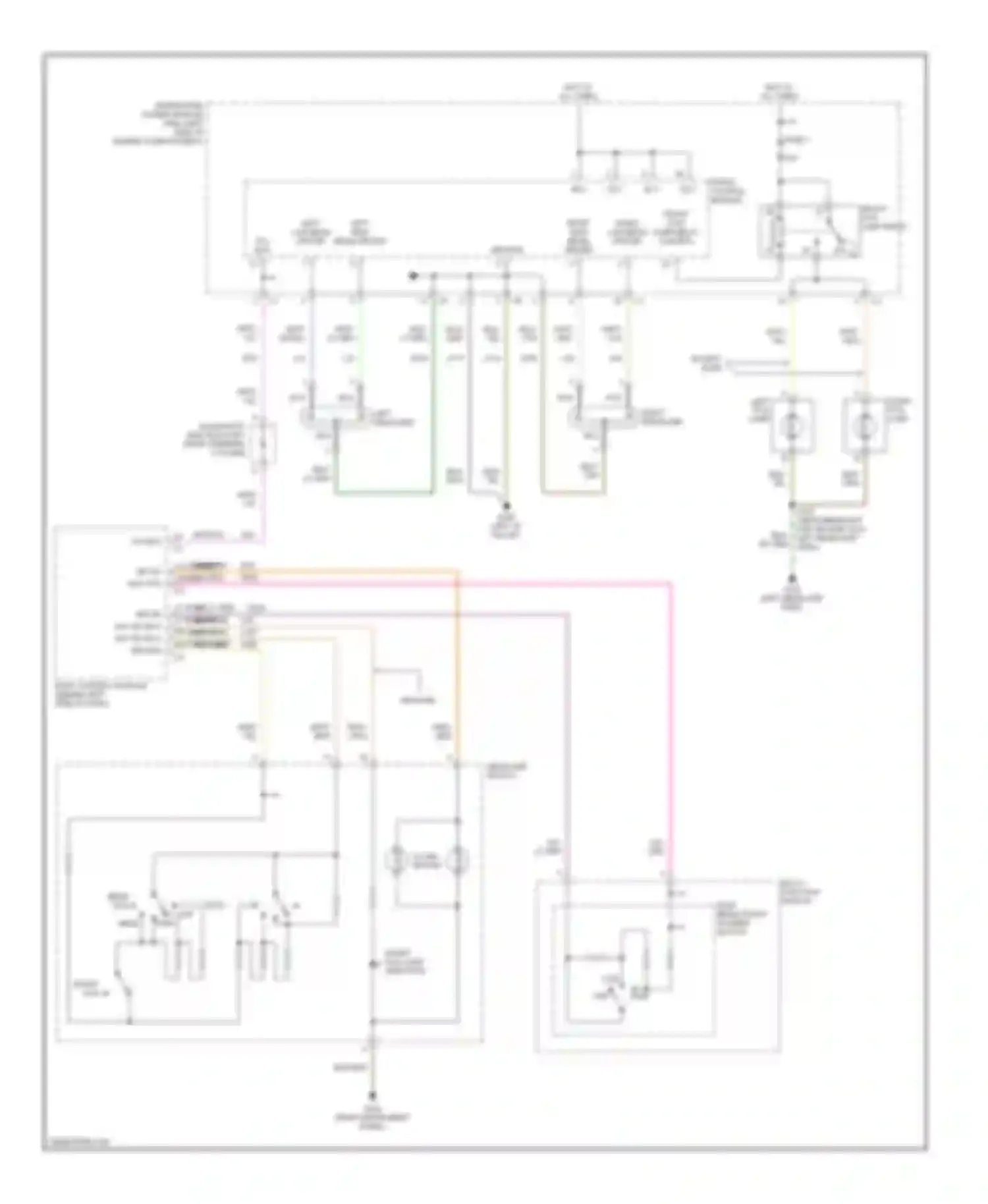 Voyager Chrysler IV (2000-2004): Headlight circuit