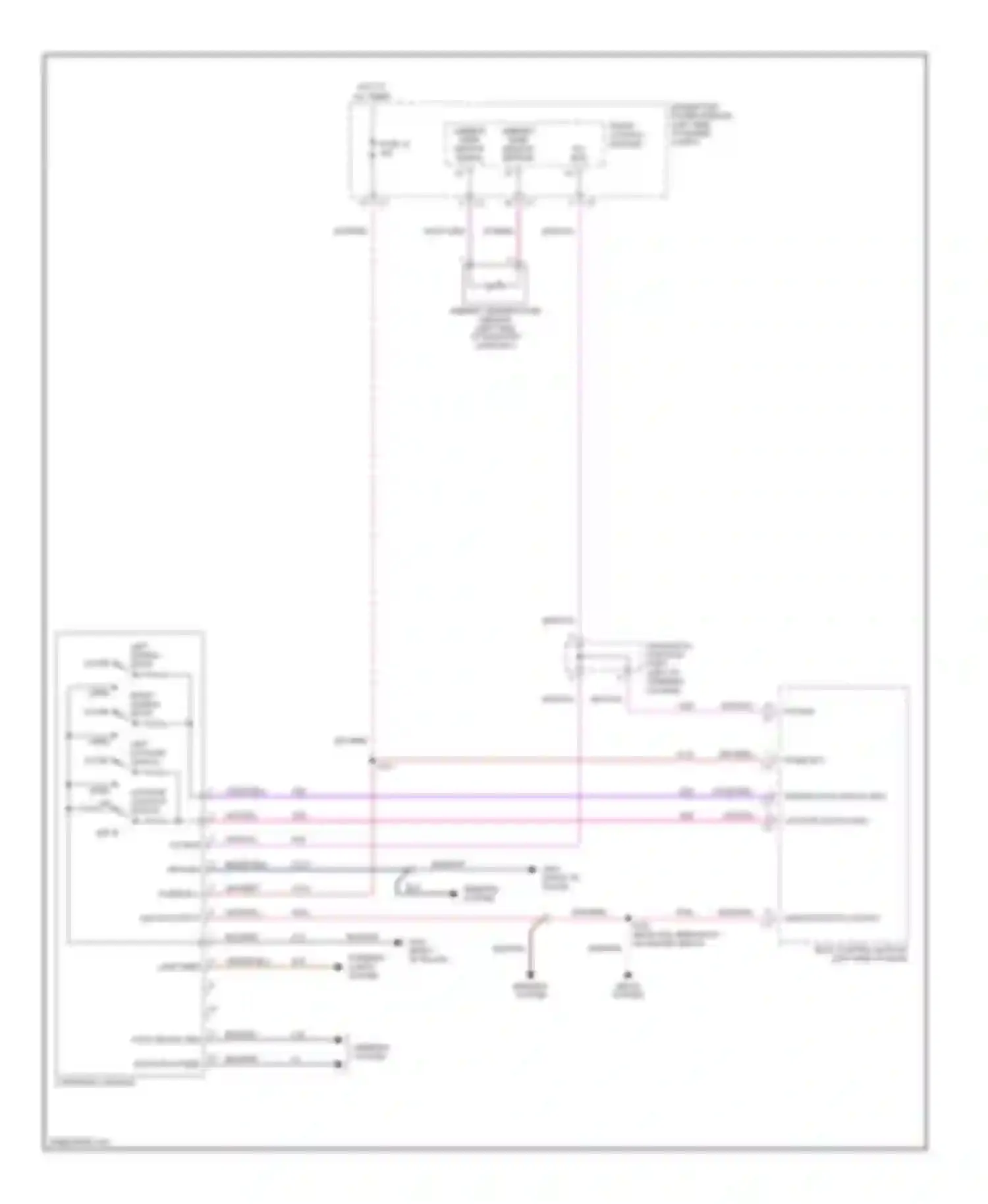 Voyager Chrysler IV (2000-2004): Overhead console circuit