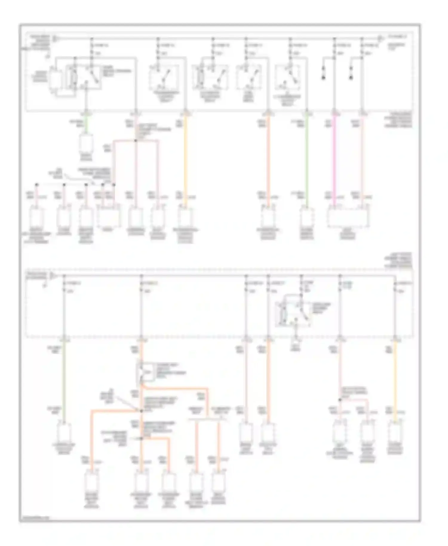 Voyager Chrysler IV (2000-2004): Power distribution circuit (3 of 3)