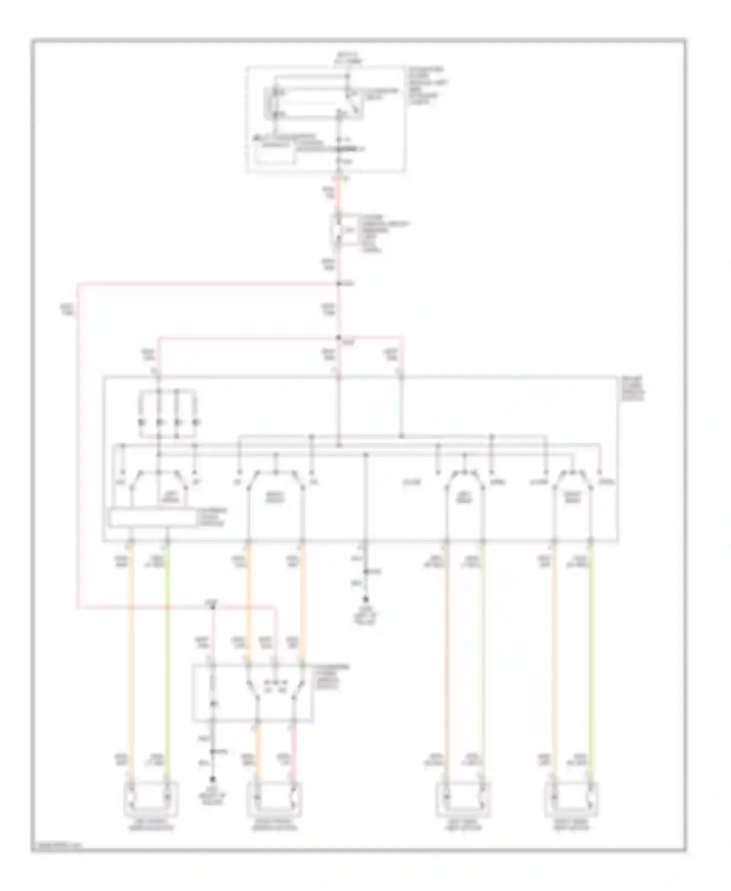 Voyager Chrysler IV (2000-2004): Power window circuit, highline