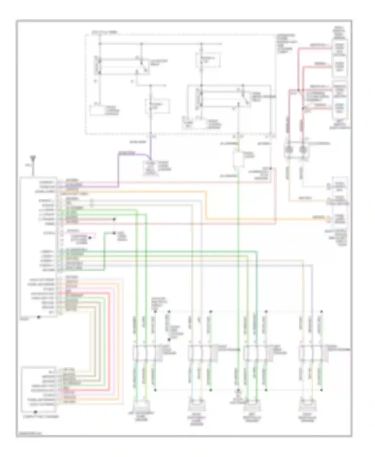 Voyager Chrysler IV (2000-2004): Radio circuits, premium radio