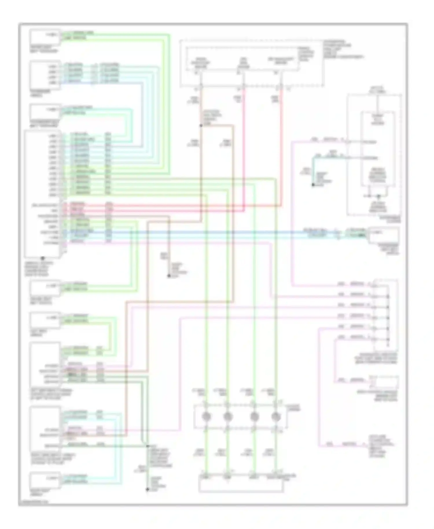 Voyager Chrysler IV (2000-2004): Supplemental restraint circuit