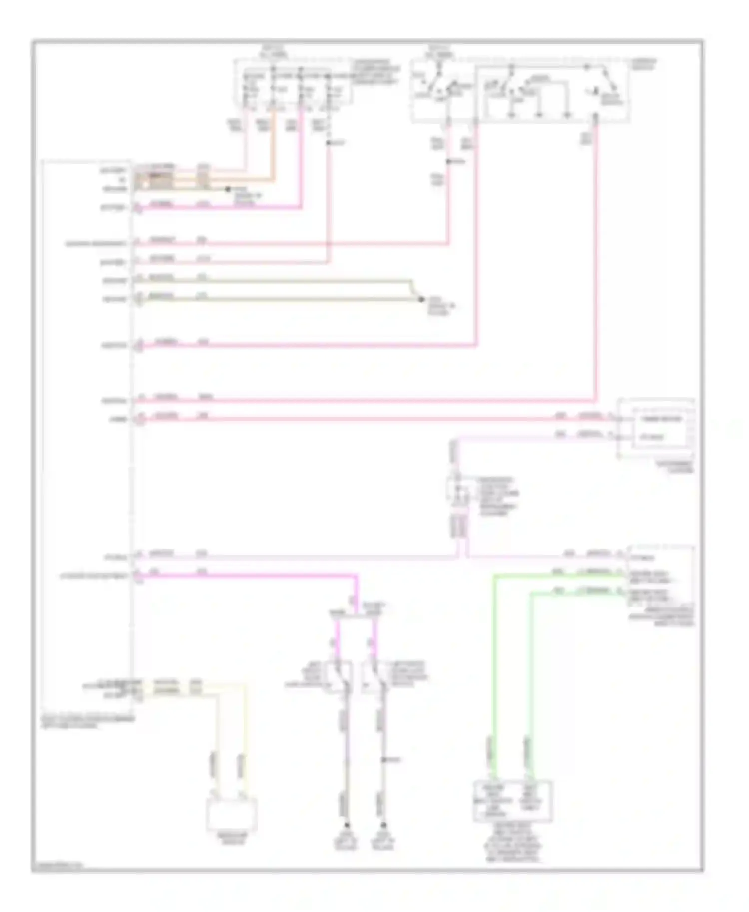 Voyager Chrysler IV (2000-2004): Warning system circuits