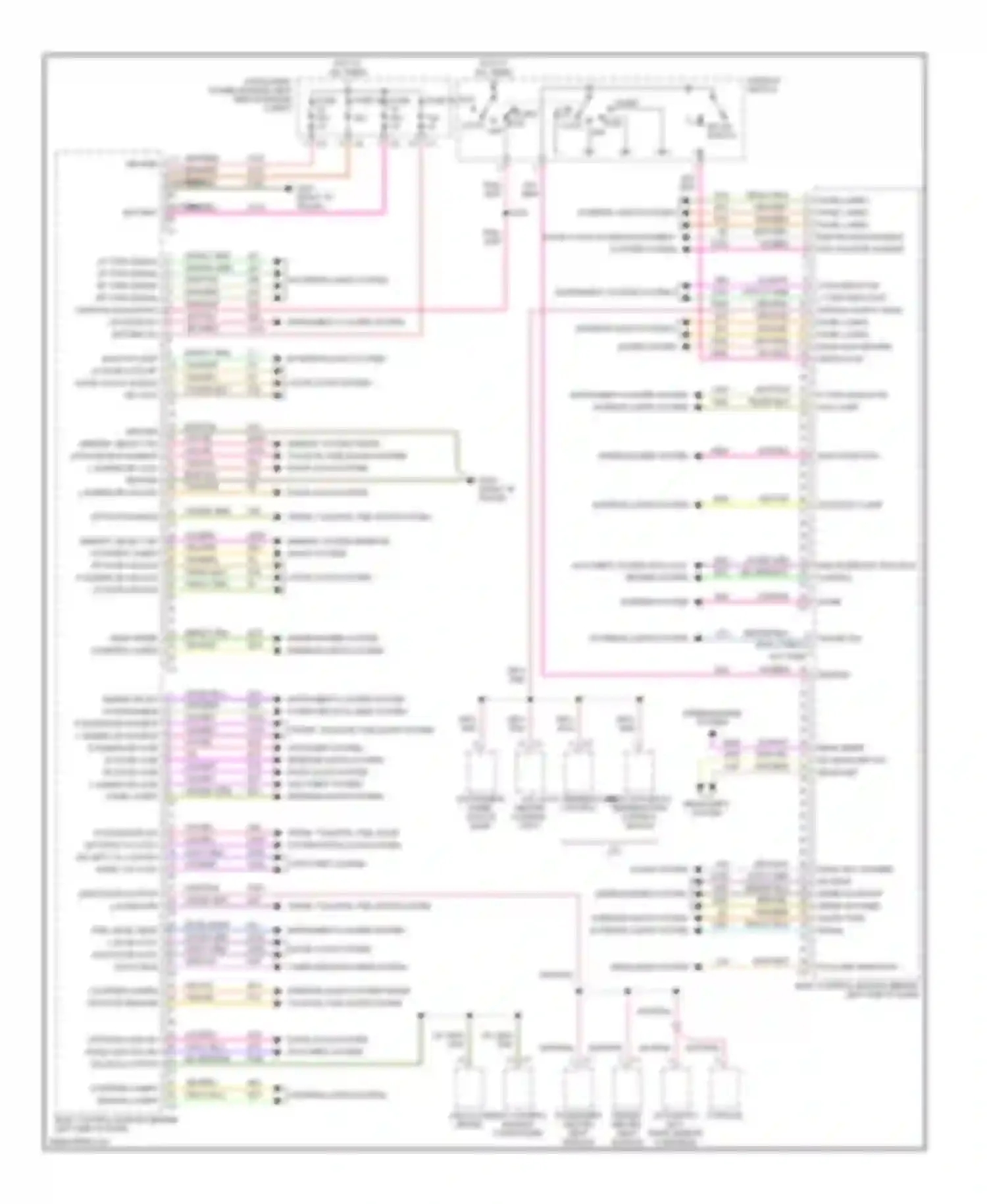 Wiring diagram instrument cluster system interior lights system for Chrysler Voyager IV (2000-2004) (1 of 1)