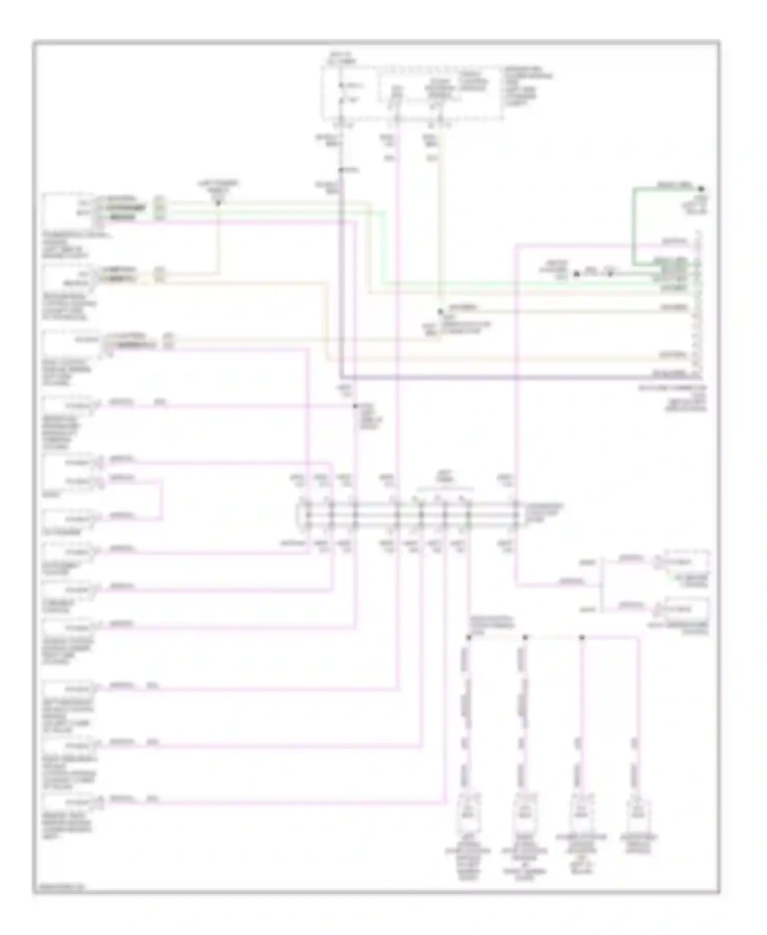 Wiring diagram instrument cluster for Chrysler Voyager IV (2000-2004) (3 of 12)