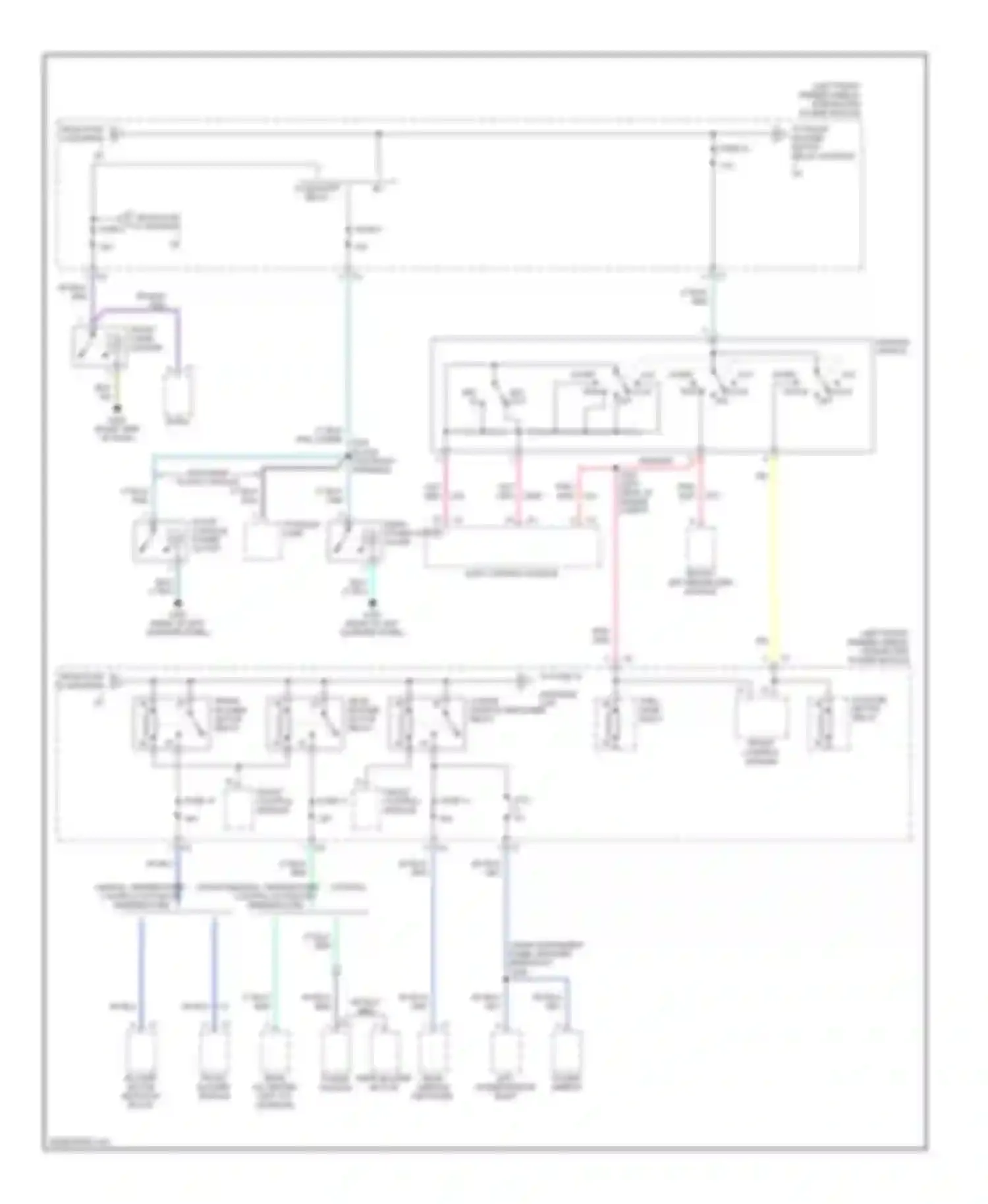 Wiring diagram rear a/c heater unit txv solenoid rear blower motor power module for Chrysler Voyager IV (2000-2004) (1 of 1)