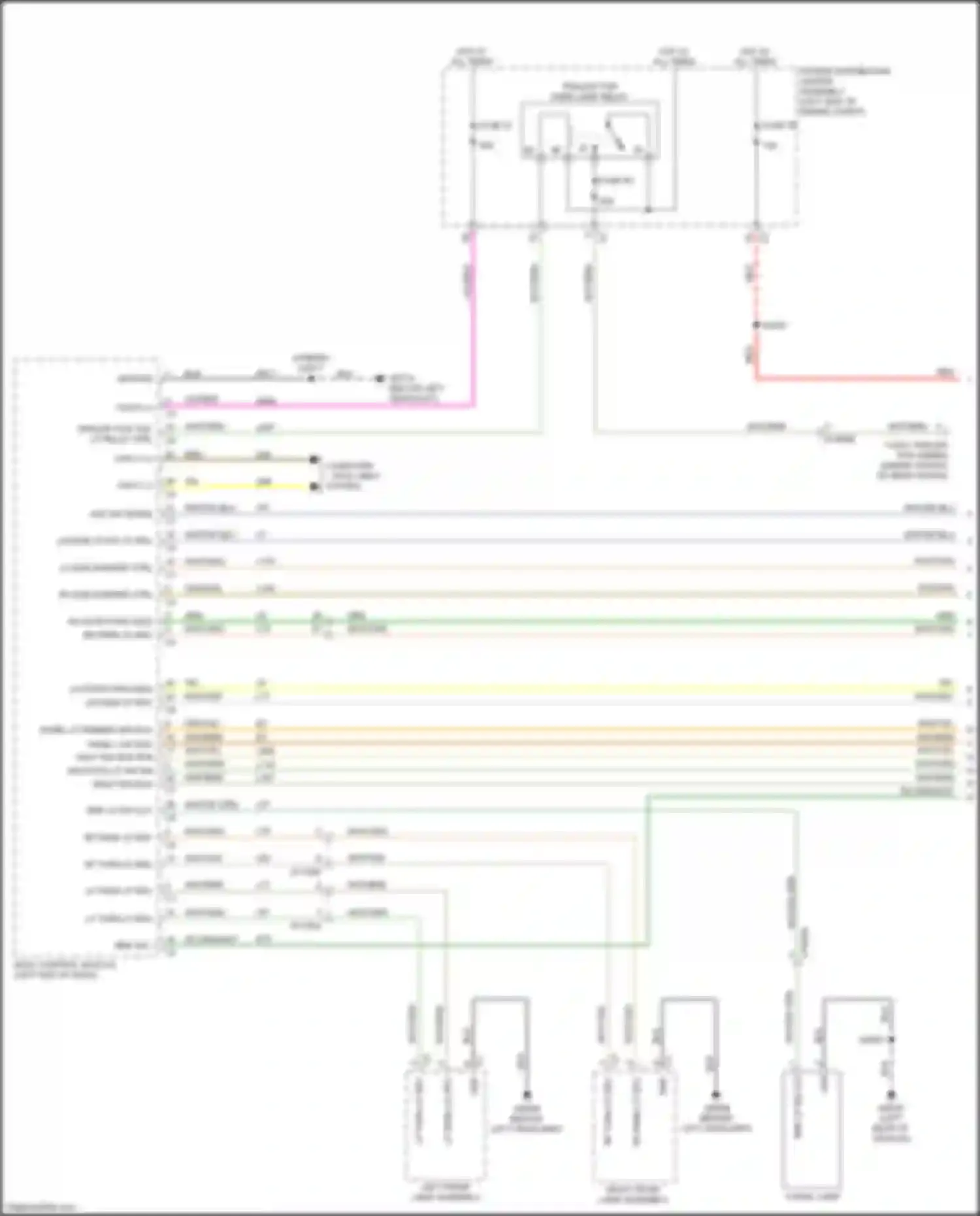 Voyager Chrysler VI (2019-2024): Exterior lamps circuit, premium (1 of 3)