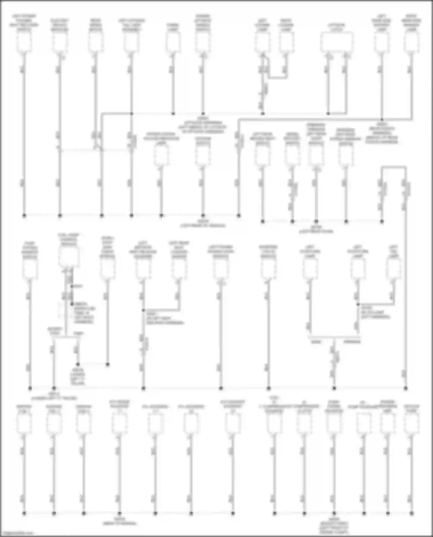 Voyager Chrysler VI (2019-2024): Ground distribution circuit (1 of 7)