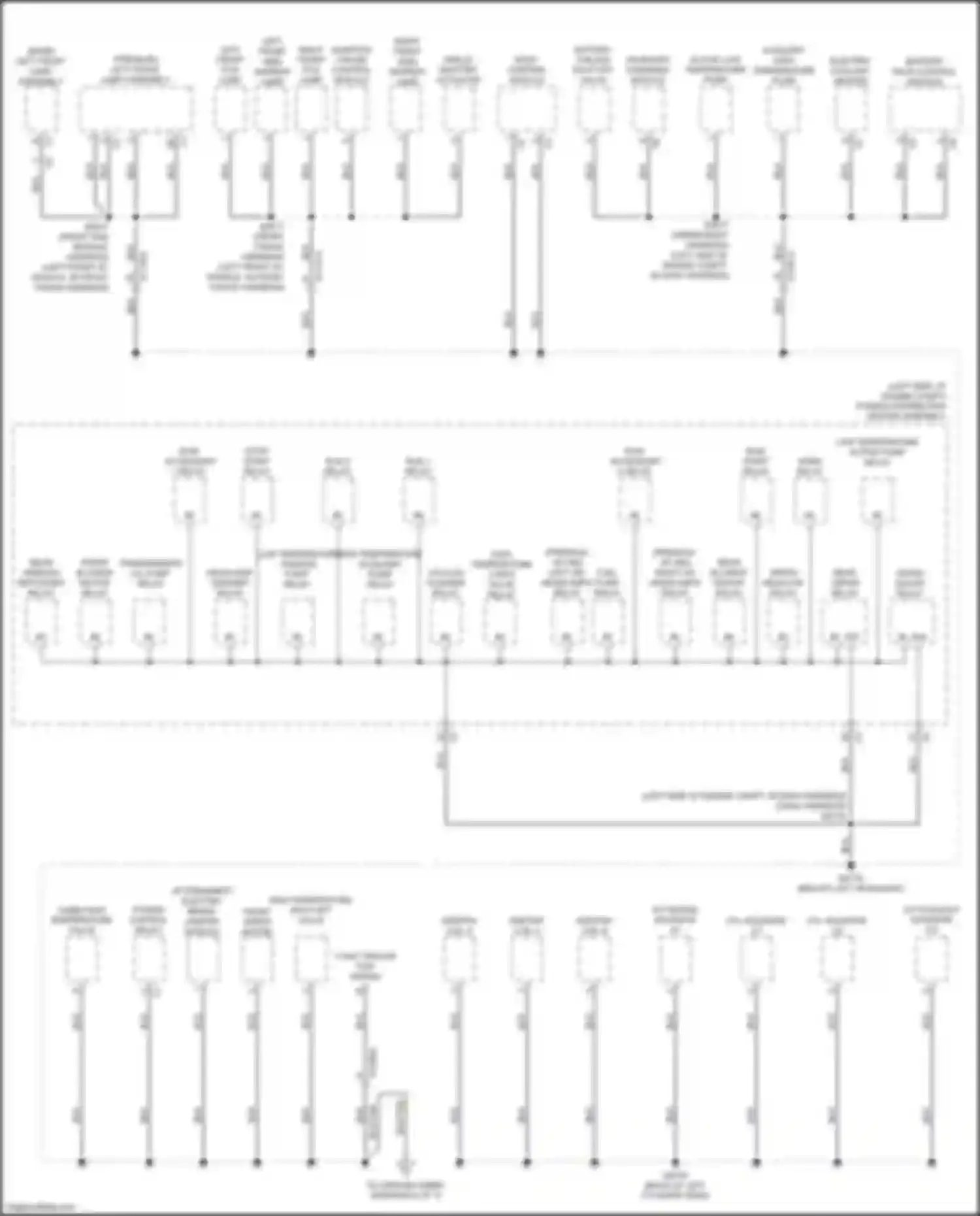 Voyager Chrysler VI (2019-2024): Ground distribution circuit (2 of 7)