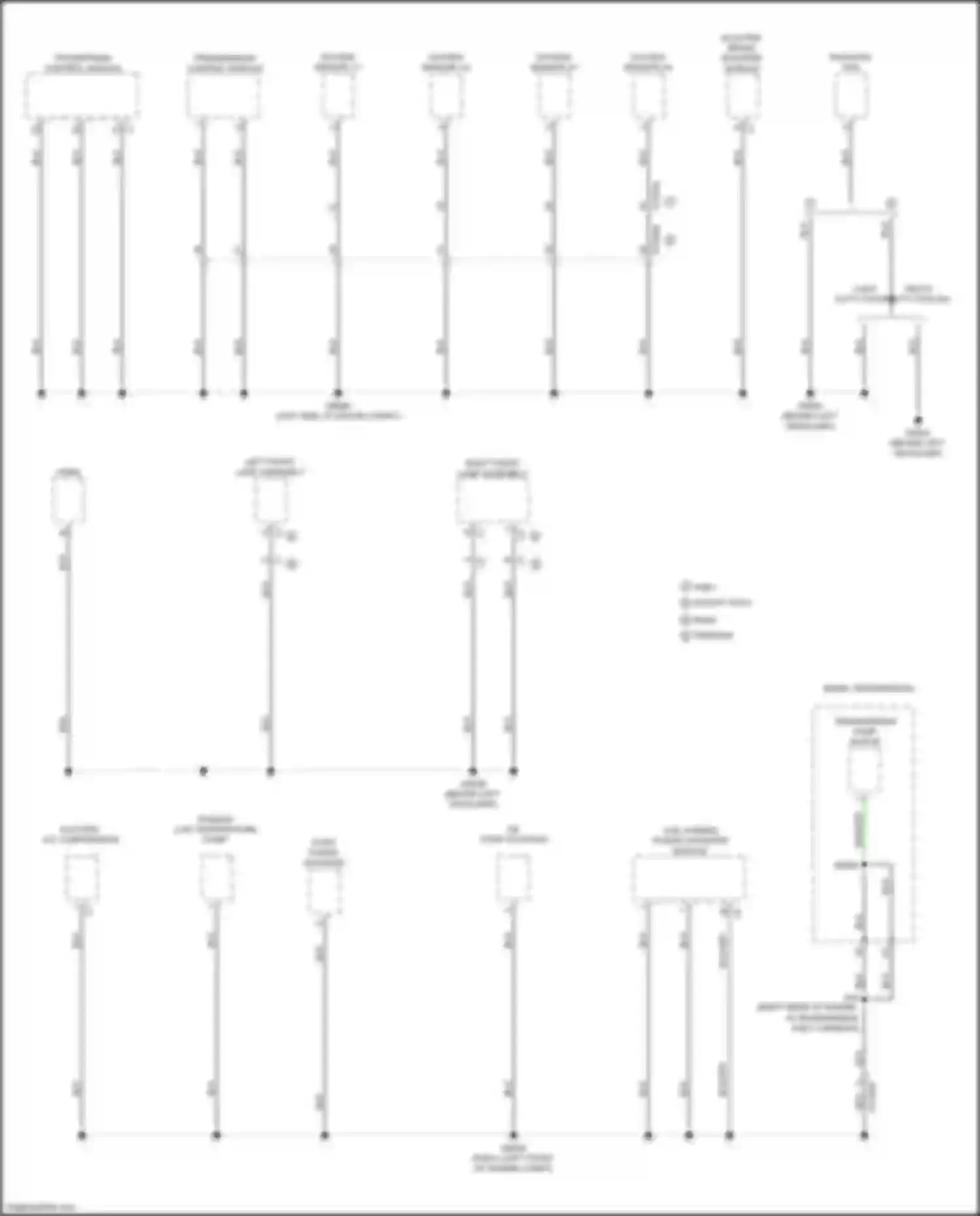 Voyager Chrysler VI (2019-2024): Ground distribution circuit (5 of 7)